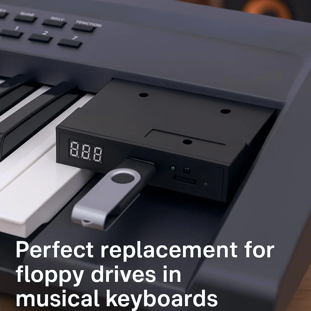 Unidad de disco Floppy-3.5 "1000 Unidad de disquete a simulación de emulador USB para teclado musical