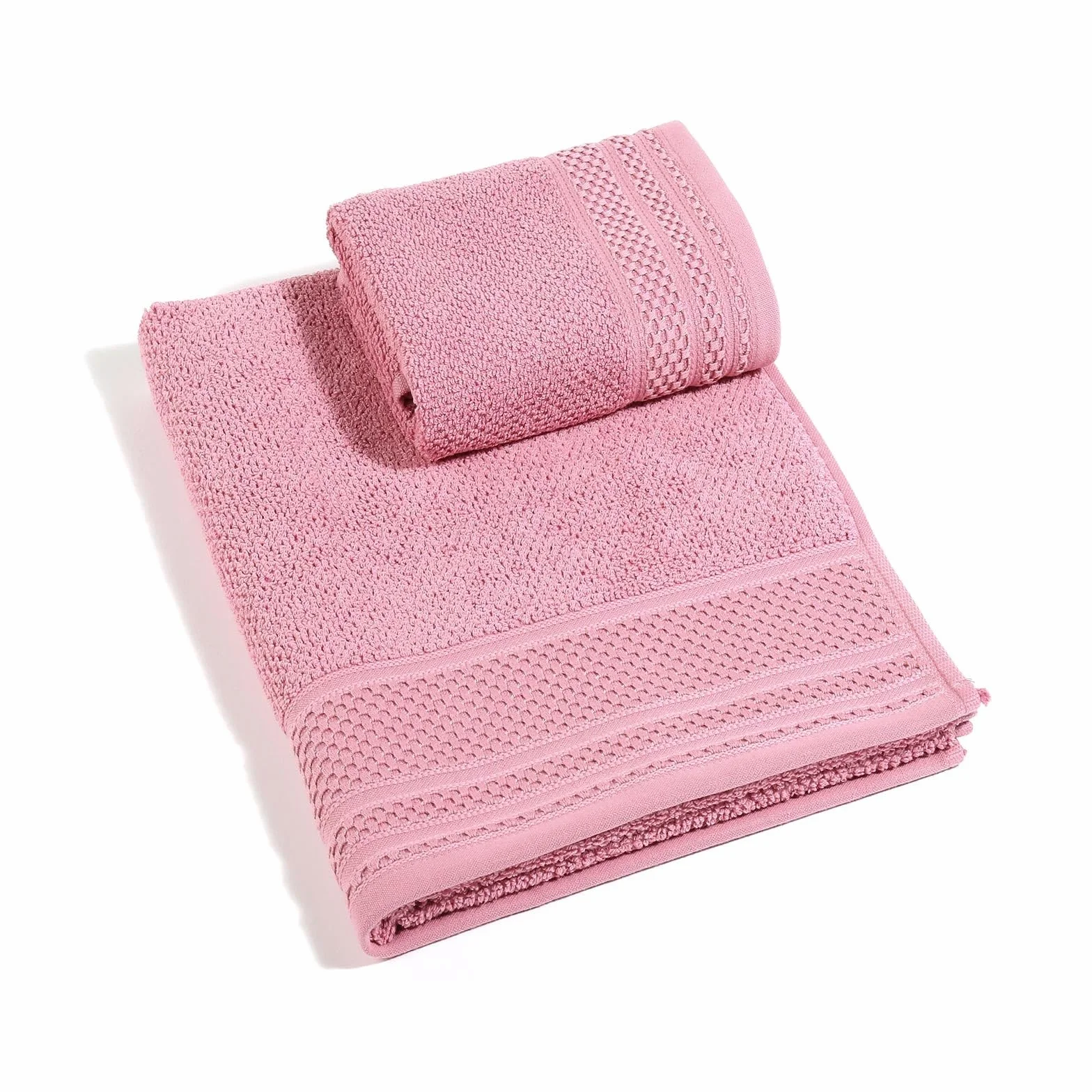 Caleffi – Juego de Toallas Baño 100% Algodón – Set 2 Piezas: 1 Toalla Lavabo 50x100 cm + 1 Toalla Invitado 40x60 cm – Suaves, Absorbentes y Lavables - Toallas Baño Completo - Ducha