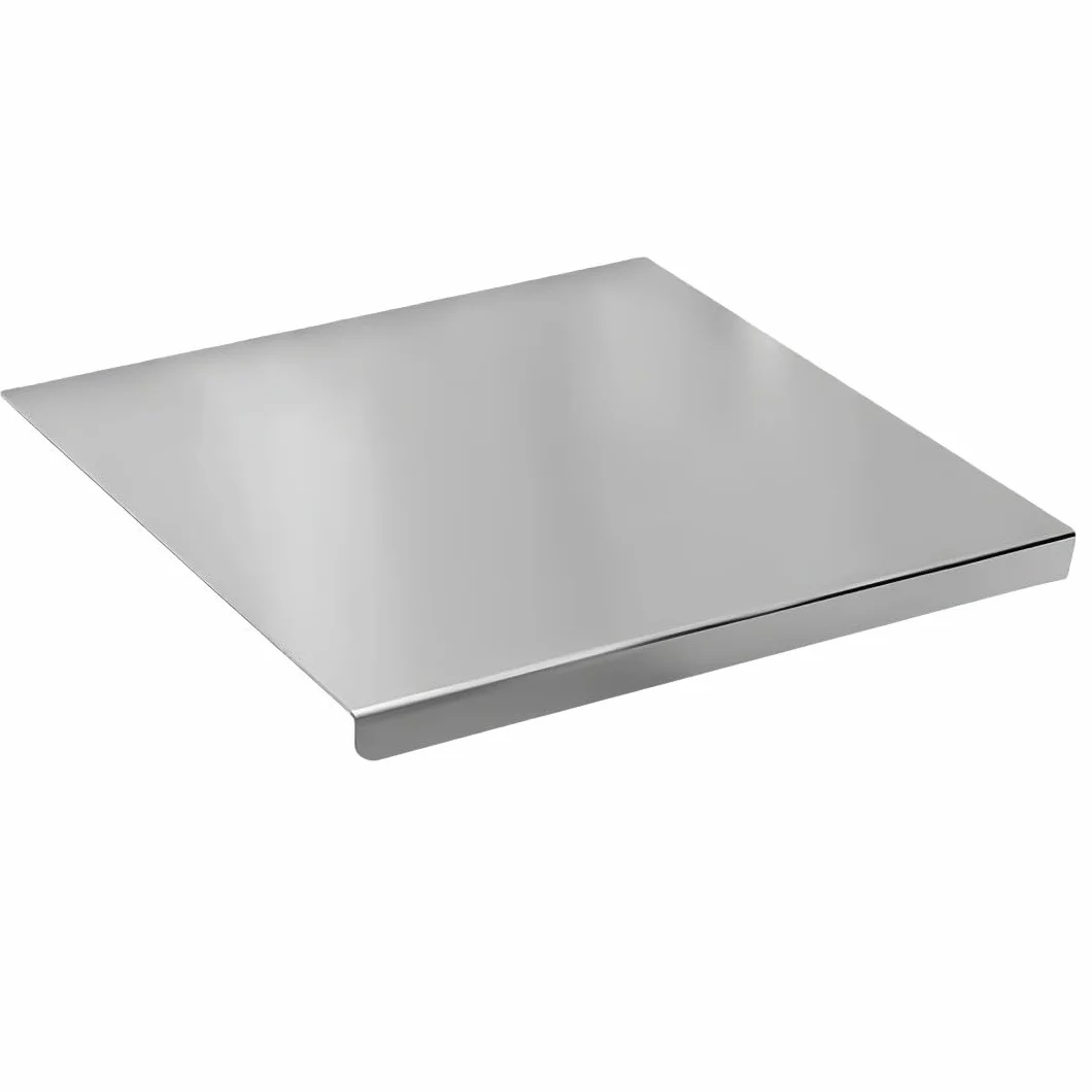 Tabla de Cortar Acero Inoxidable 40x50 cm, Borde 2 cm, Protector Encimera para Cocina