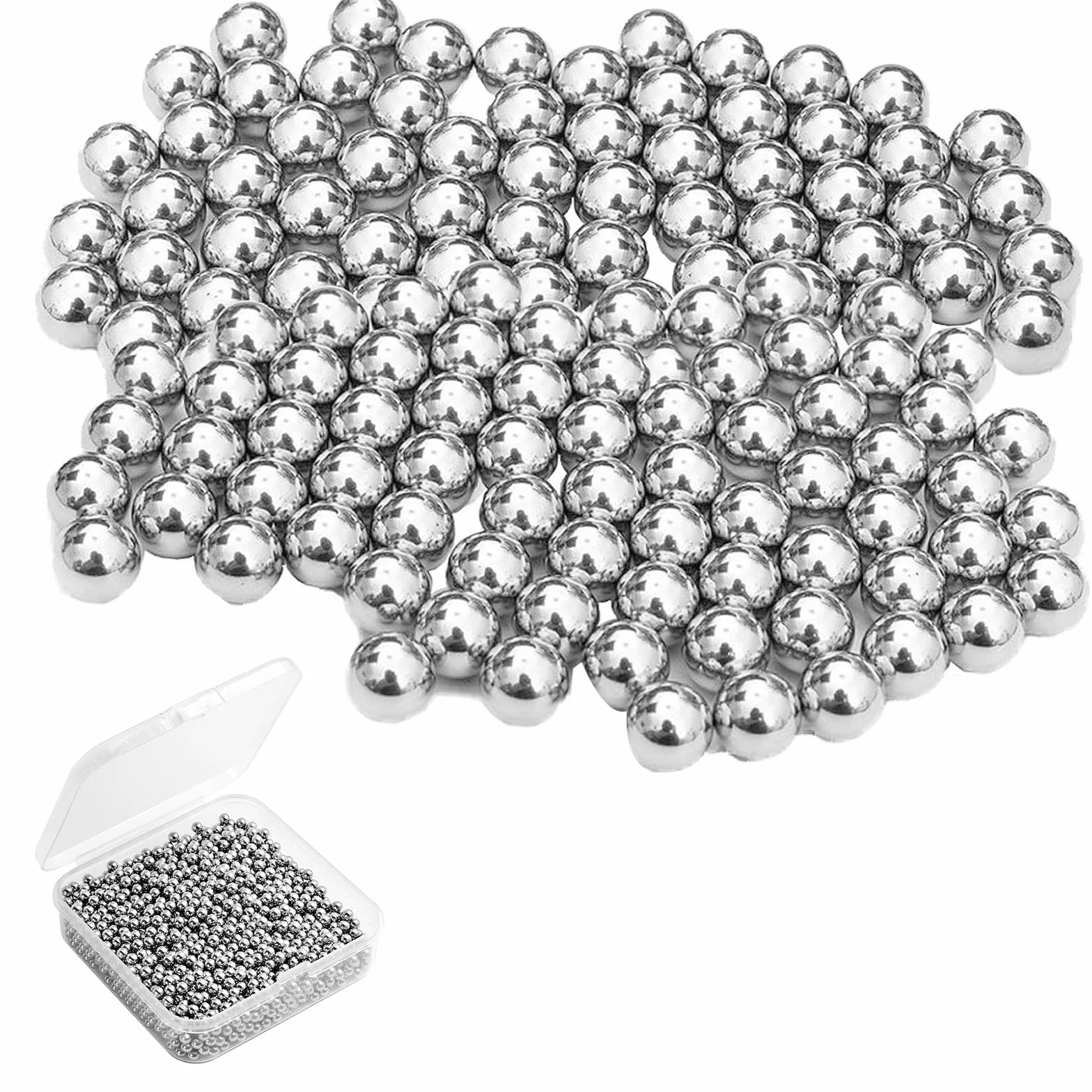 Bolas de limpieza de acero inoxidable para decantadores, botellas y cristalería, 1200 unidades reutilizables
