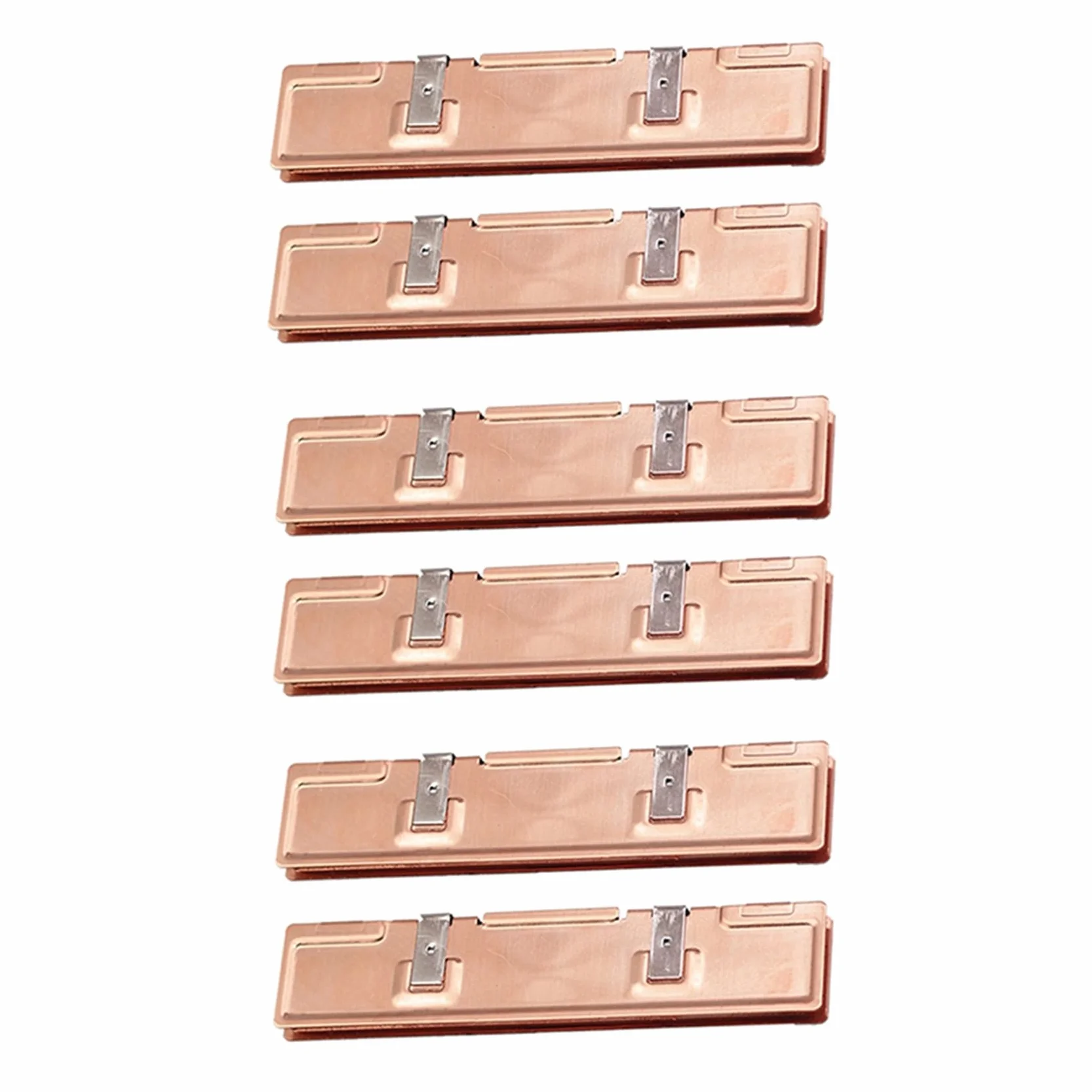 rieder 6 Piezas de Radiador Disipador de RAM de Cobre Puro para Ram Enfriador de Memoria Disipador de de RefrigeracióN Radiador de Memoria de Escritorio DDR2 DDR3 DDR4