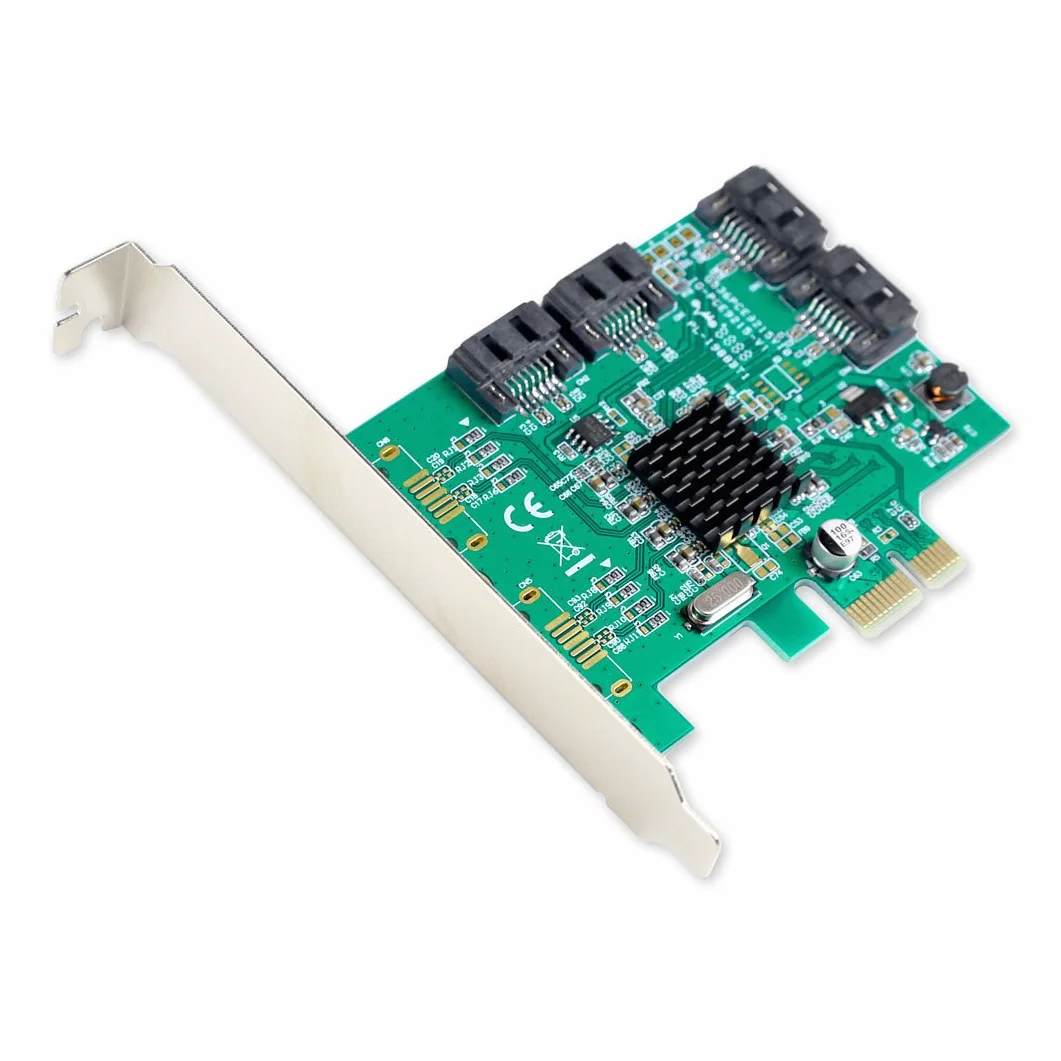 Syba SI-PEX40064 4 Port SATA III PCI-e 2.0 x1 Tarjeta, Verde