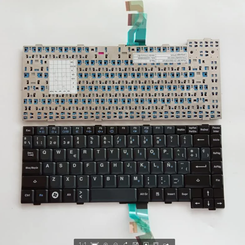 YANHAO Teclado SP for Panasonic Toughbook CF-Series CF-27 CF-28 CF-29 CF-30 CF-31 CF-52 CF-53 CF-73 CF-74 MP-03103USD8145 Negro [Fácil de Instalar]