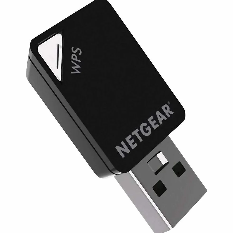 NETGEAR Mini Adaptador USB WiFi A6100-100PES - AC600 802.11ac de Doble Banda (150/433 Mbps), Negro
