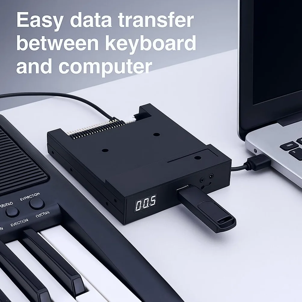 Unidad de disco Floppy-3.5 "1000 Unidad de disquete a simulación de emulador USB para teclado musical