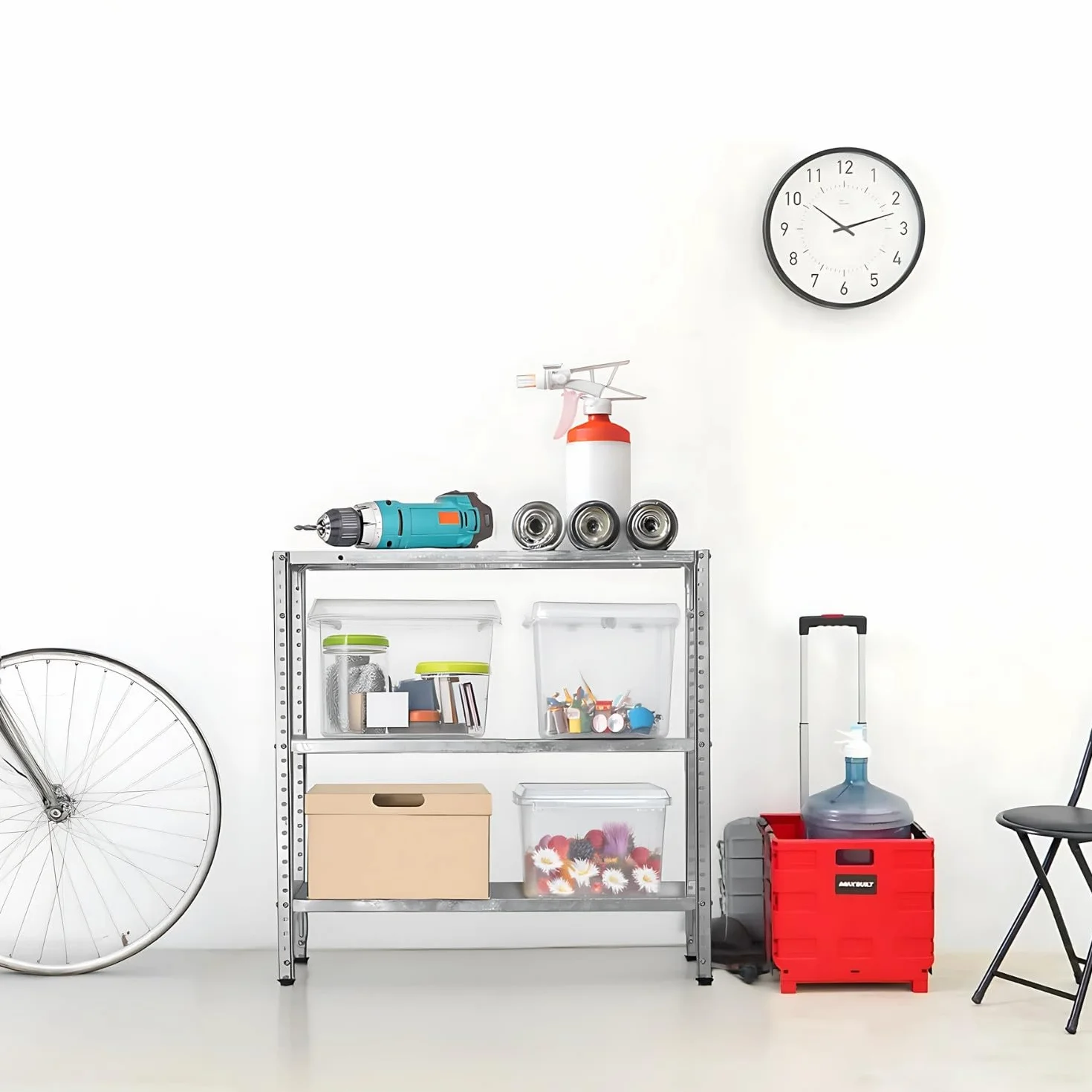 Estantería Modular Metálica SteelSmart 3 Baldas 120kg 70x30x70cm 7H SEVEN HOUSE