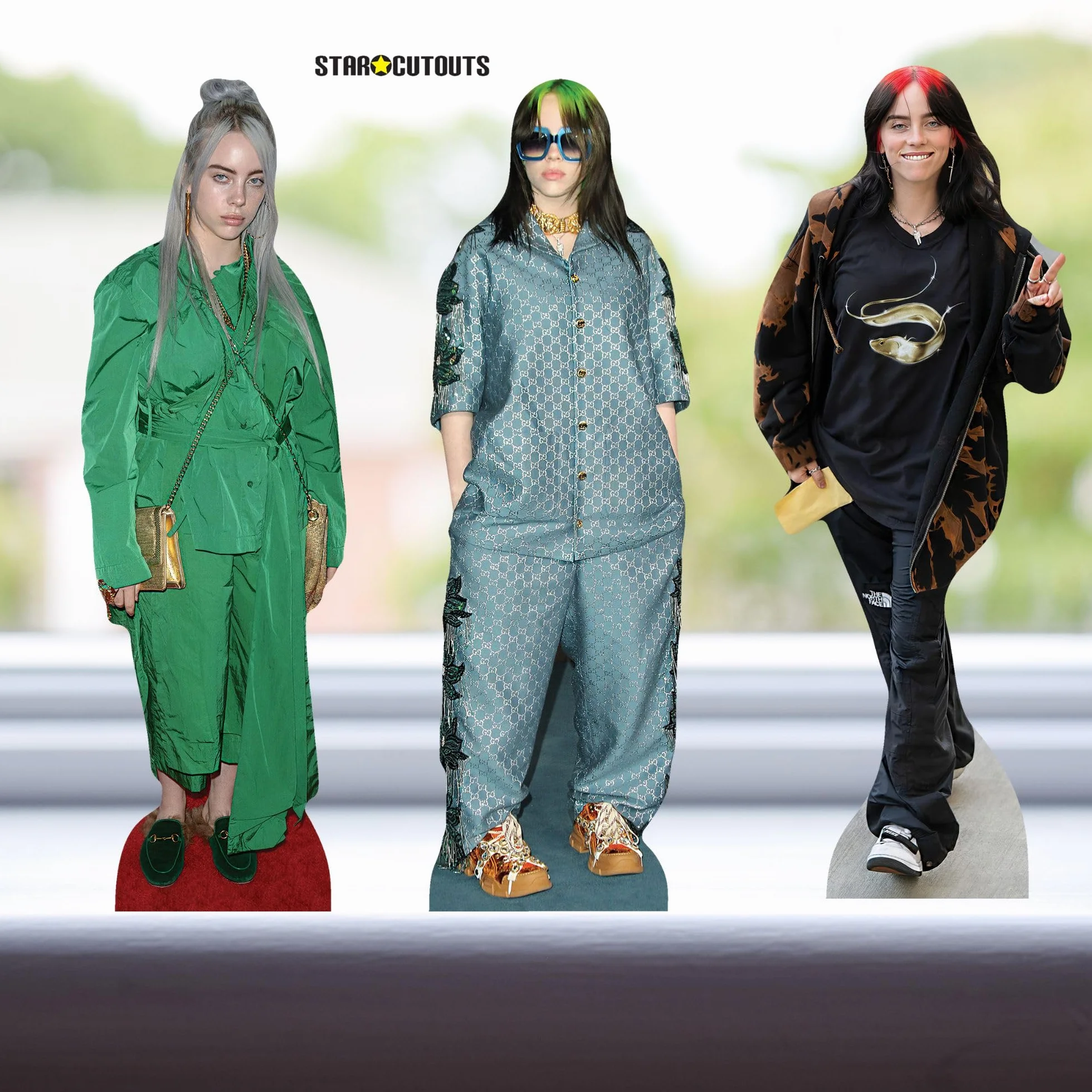 Star Cutouts Billie Eilish Estantería de cartón 31 cm