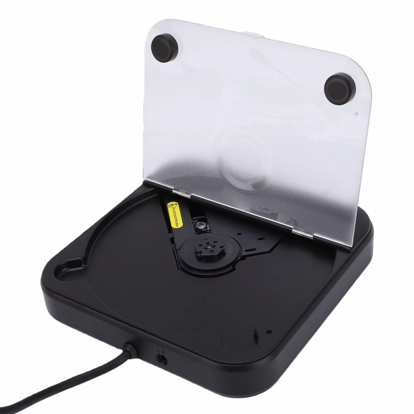 GOWENIC Reproductor de CD para Automóvil con Antisalto |Reproductor de Disco Externo Auxiliar USB Portátil para el Hogar del Ordenador Portátil del Vehículo, Diseño con Ranura