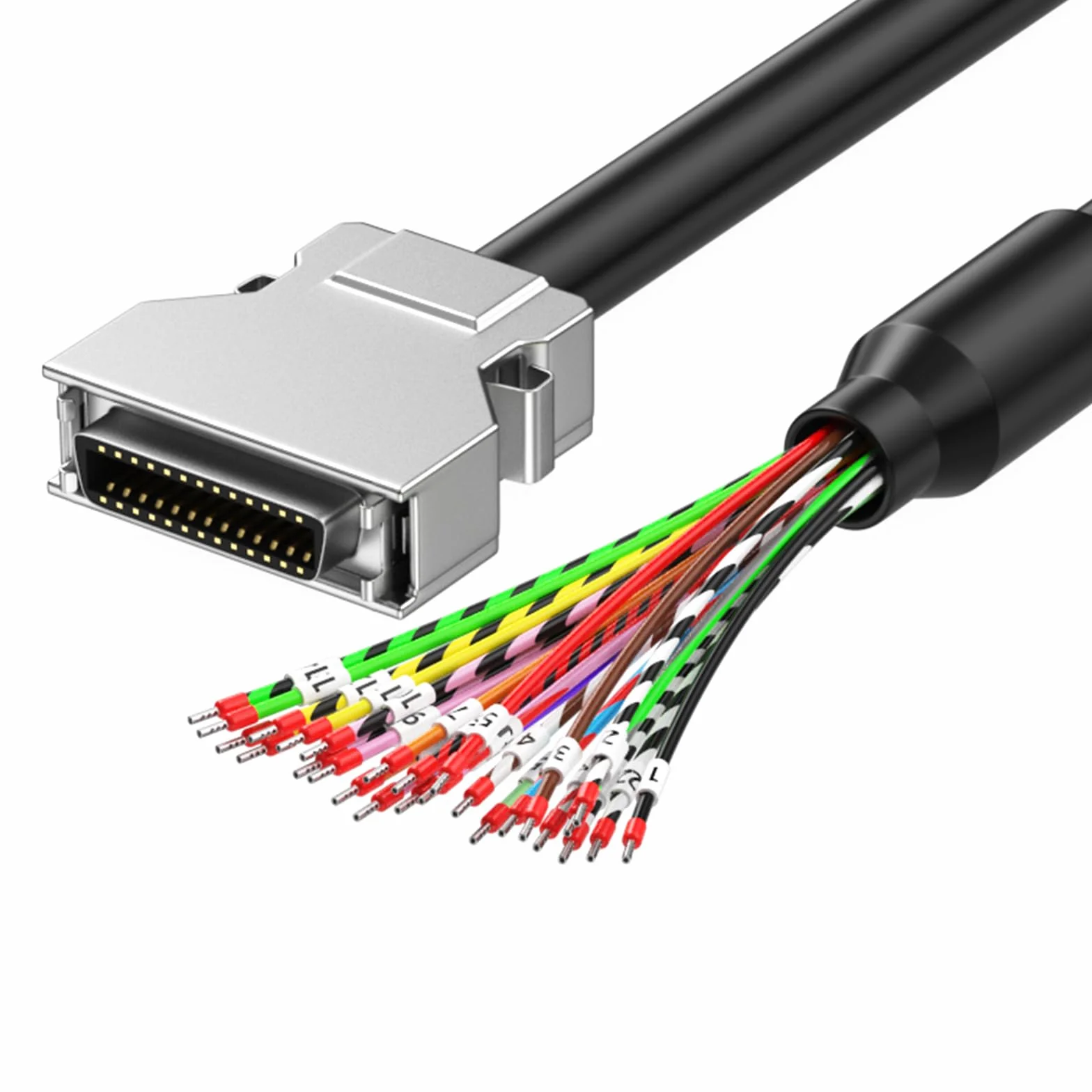 Cable de transferencia de datos SCSI con una conexión industrial CN14P CN20P CN26P CN36P CN50P CN68P, conexión SCSI escáner