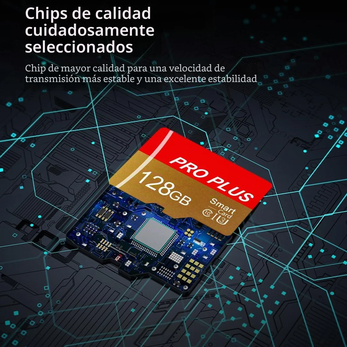 2 Pack Tarjeta De Memoria 128GB con Adaptador SD, Tarjeta De Memoria De Alta Velocidad, UHS-I C10 A1, Tarjeta TF para Tablet/Móvil/Fotocámara/Audio del Coche/Consola De Juegos (TF162 128GB)