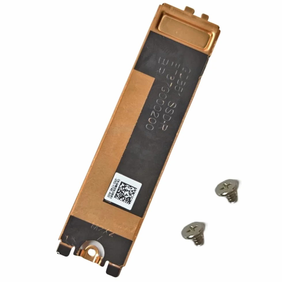 Slot 2 M.2 SSD - Cubierta para disipador de calor con escudo térmico para Dell XPS 15 9520 9510 9500 9530 Precision 5550 5560 5570 5580 4TW9C 3JJDG para SSD-R