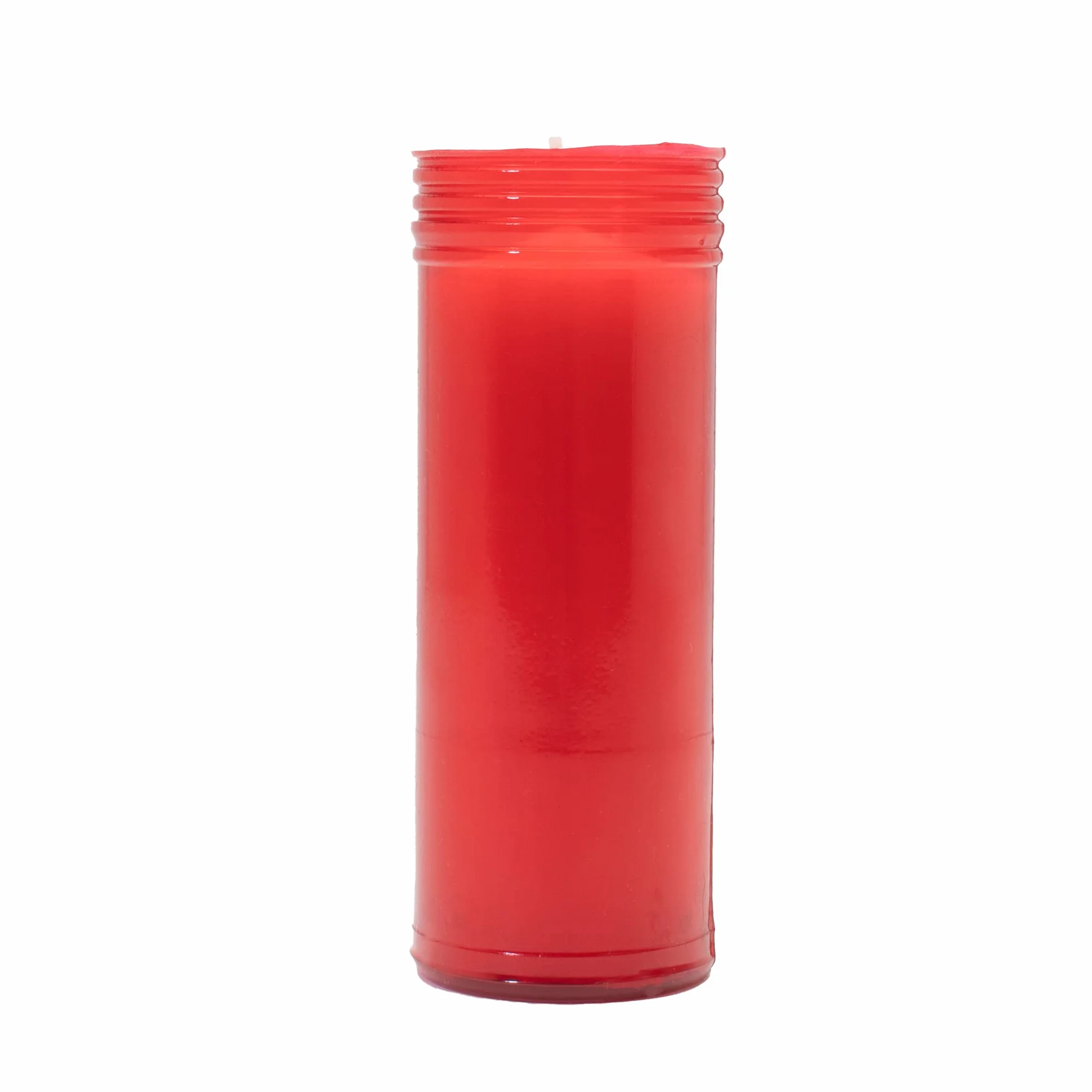 Caja 12 Velones Liturgicos Rojos Grandes Gruesos 16,5x6,5cm Cera Parafina 4 Dias
