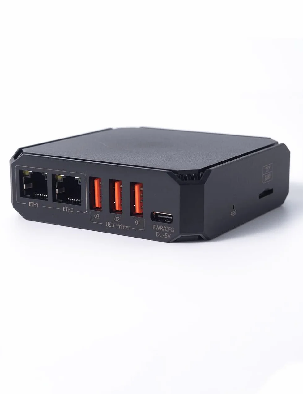 Servidor de impresión inalámbrico WiFi Blue-TH de LOYALTY-SECU con 3 puertos USB, compatible con tres segmentos de red diferentes.