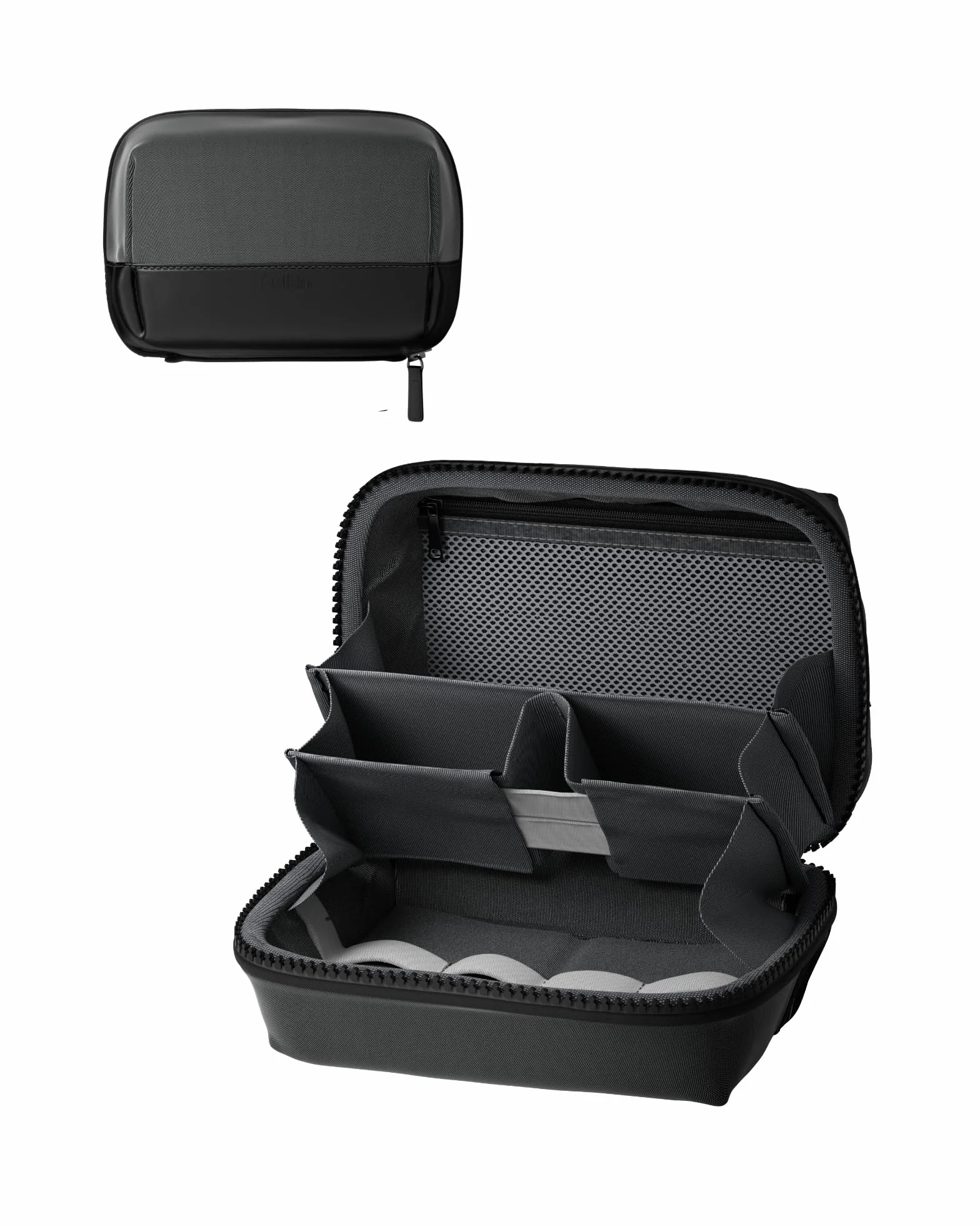 Belkin Estuche Organizador de Accesorios de Tecnología para Viajar, Bolsa de Transporte para batería Externa, Cargador, y Apple Pencil, Correa para AirTag, Tela Suave y Duradera