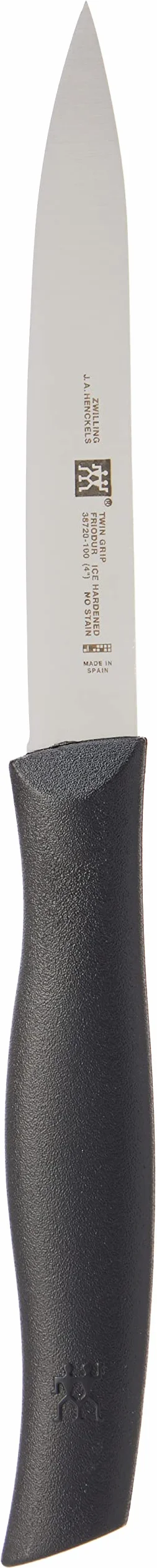 Zwilling TWIN GRIP Cuchillo puntilla Friodur 100 mm acero inoxidable mango sintético negro
