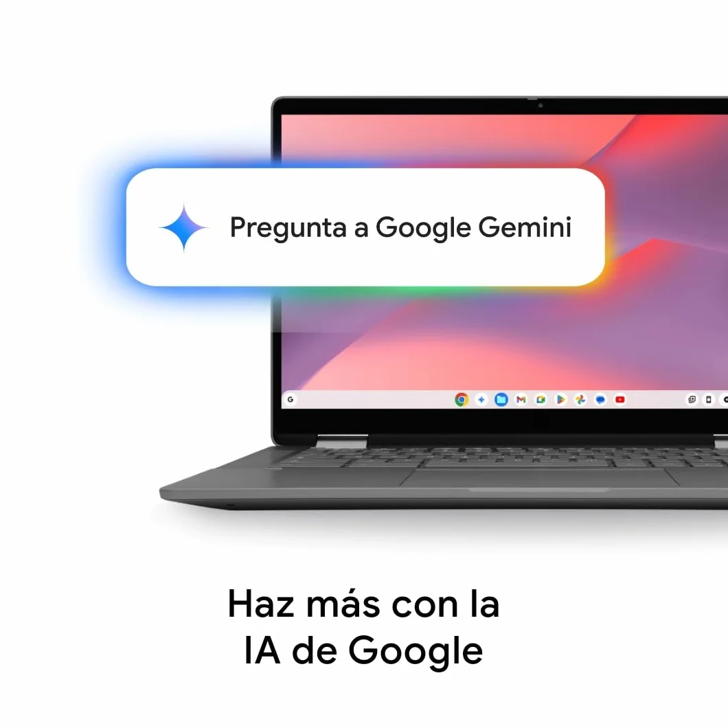 Acer Chromebook 315 CB315-8H - Ordenador Portátil 15,6" FullHD (MediaTek Kompanio 540, 4GB RAM, e-MMC 64, ChromeOS) Plata, QWERTY + 3 Meses de Google AI Pro con Gemini Pro y 5TB de Almacenamiento