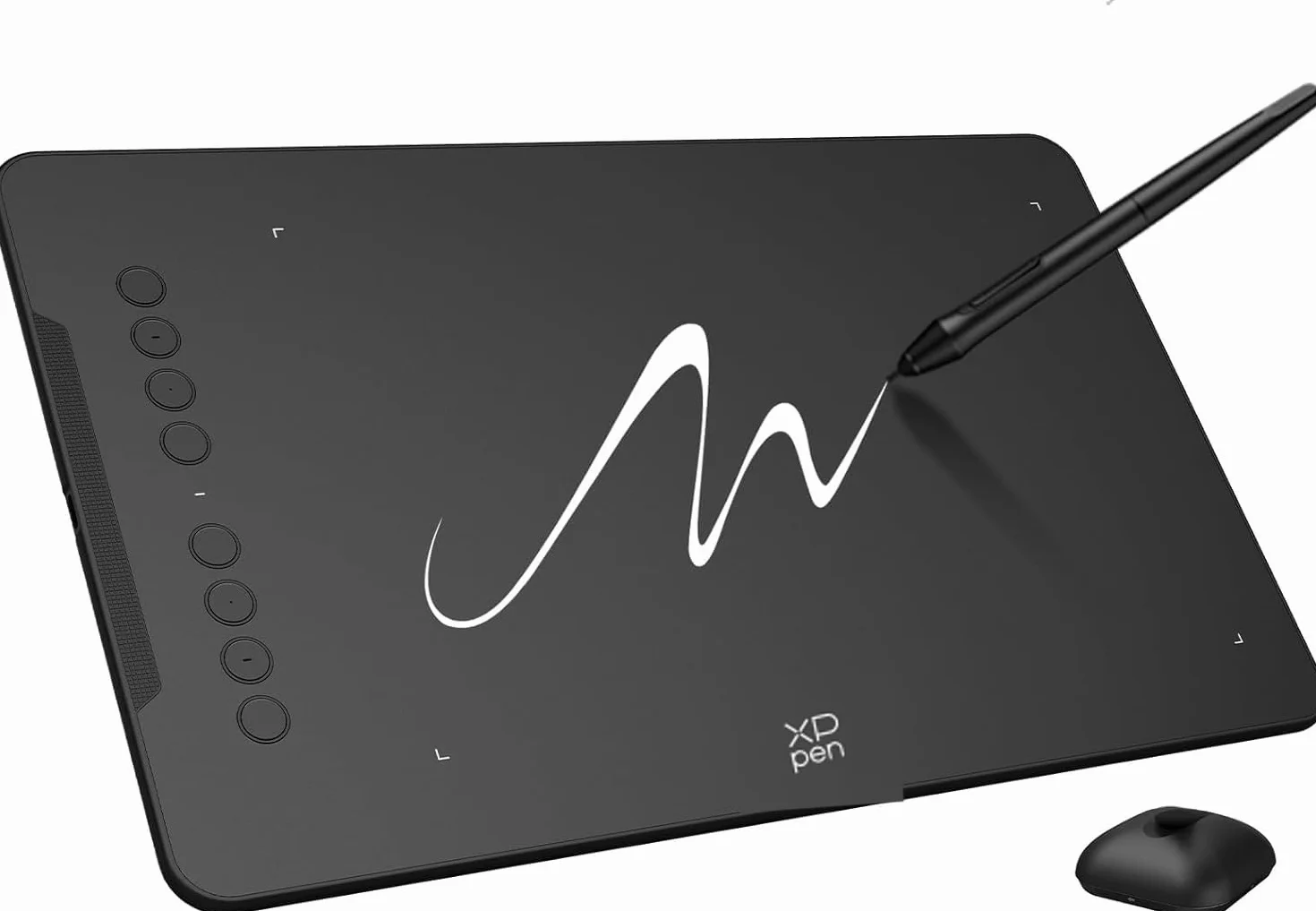 XP-PEN Tableta Gráfica, Deco 01v3 Tableta Gráfica de Dibujo sin Pantalla para Principiantes con Lápiz de 16K (16384) Niveles de Presión, 8 Accesorios Personalizables, 10 Pulgadas