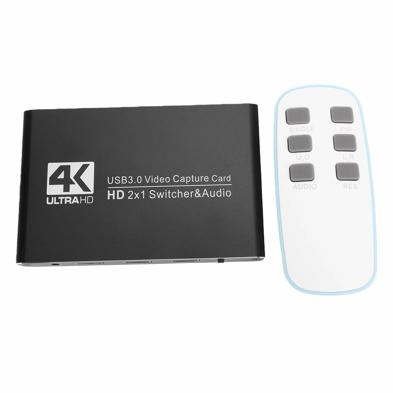 Jectse Tarjeta de Captura 4K, Tarjeta de Captura de Vídeo USB 3.0 con Salida de Bucle 4K60Hz 1080P240FPS, Plug Play de Baja Latencia, para Switch OBS Streaming Gaming PC