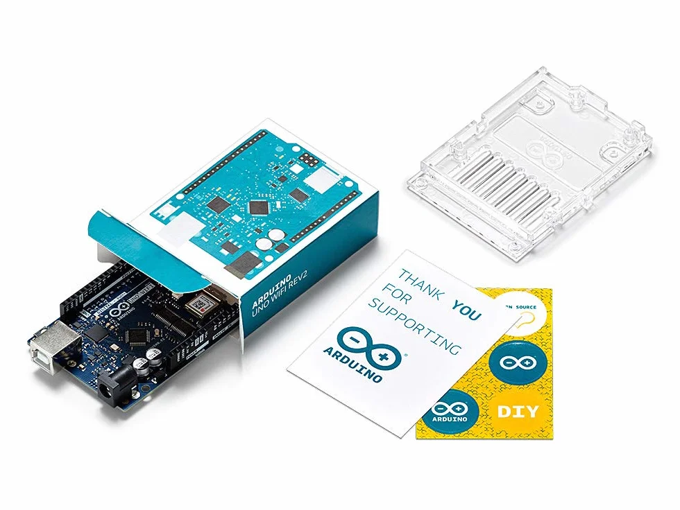 Arduino UNO WiFi Rev.2 [ABX00021] - Placa de Desarrollo con microcontrolador ATmega4809, WiFi Integrado, Ideal para proyectos IoT, automatización y Aplicaciones conectadas con Arduino IDE.