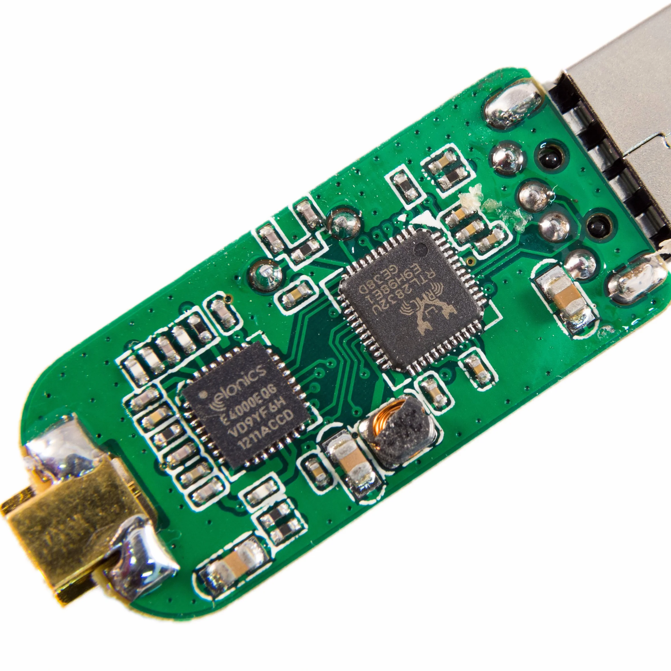 NESDR XTR Tiny RTL-SDR y DVB-T USB Stick (RTL2832U + Elonics E4000) con Antena telescópica. Software Defined Radio de Rango extendido y de bajo Costo Compatible con Muchos Paquetes de Software SDR