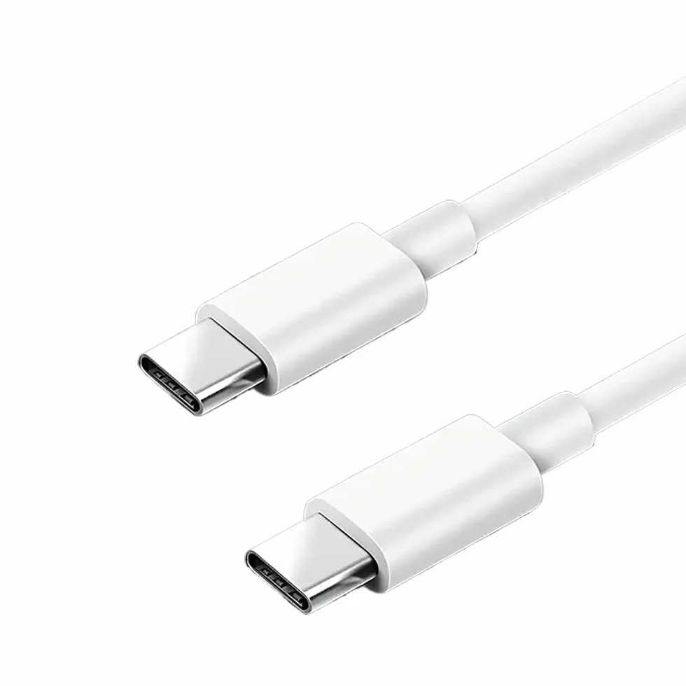 PD - Cable USB C a USB tipo C de 60 W, cable de datos de carga rápida para línea de datos, color negro, 1 m, 2 m, 300 cm (300 cm, blanco)