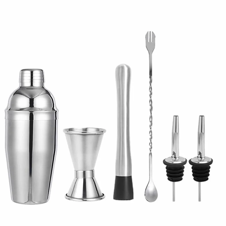 Kit completo para cócteles, juego de coctelera de 750 ml, coctelera profesional, accesorios de bar y herramientas de mixología, juego ideal para barman y amantes de cócteles en casa, acero inoxidable