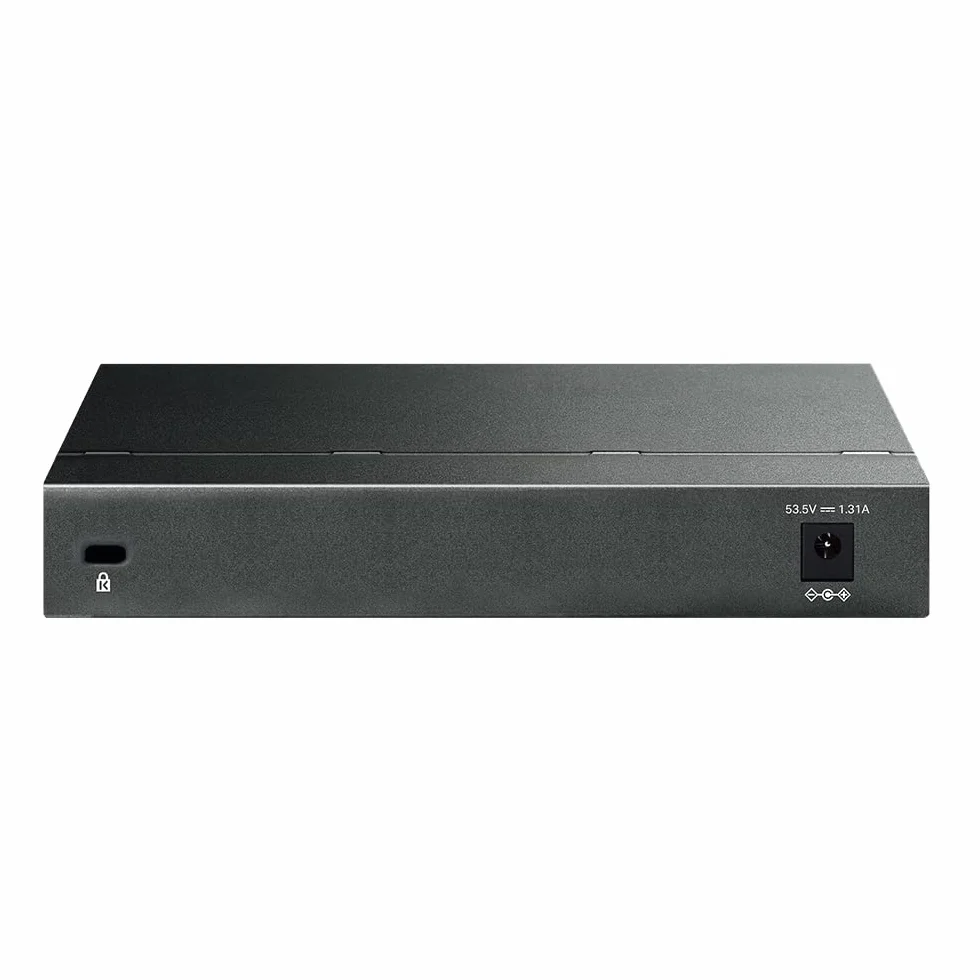 TP-Link TL-SG108PE Interruptor Gigabit PoE (Easy Smart, Administrado de 8 Puertos con 55W 4-PoE, Plug and Play, Escritorio, Metal, Toda la Vida, Cumple con IEEE 802.3af)