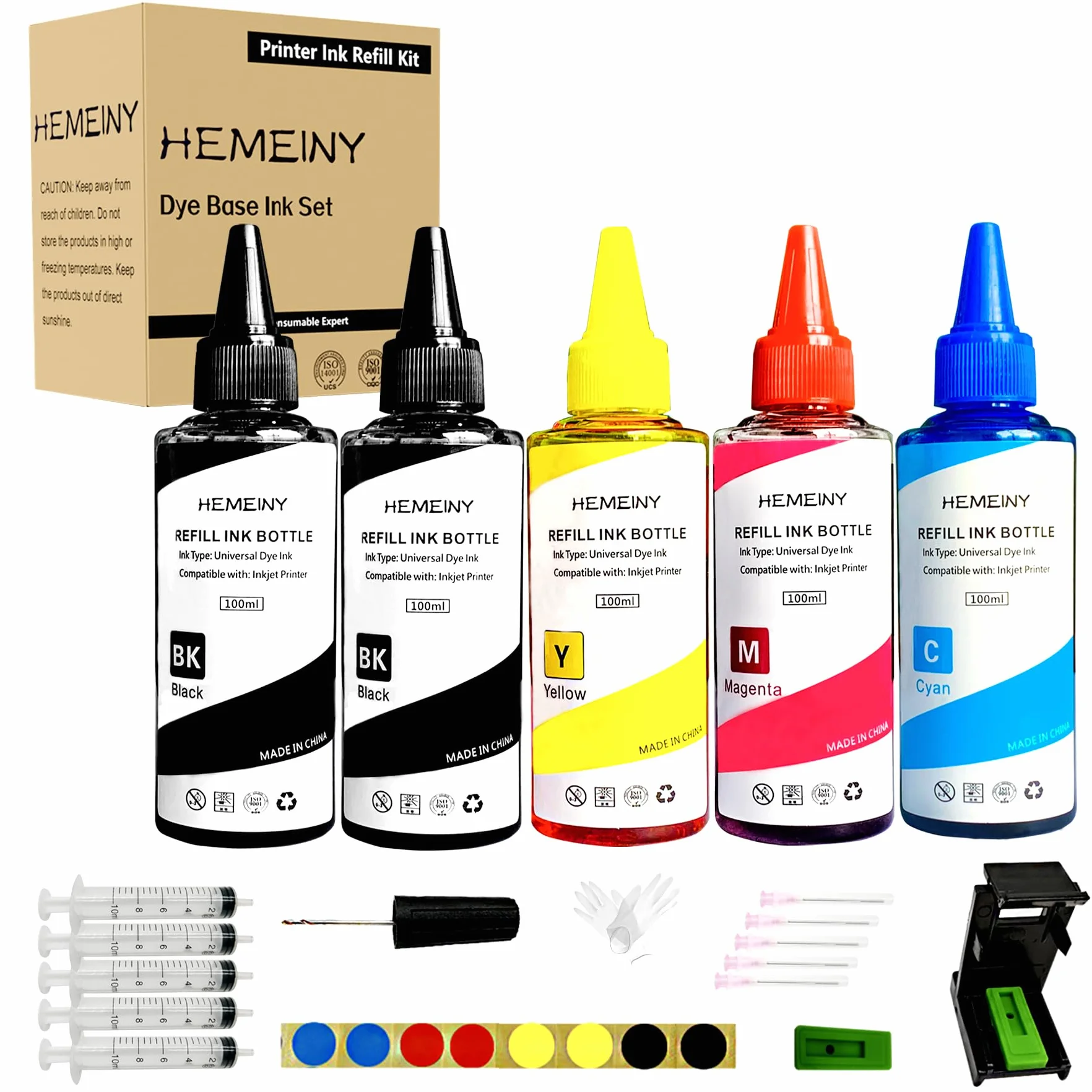 Tinta de recambio de tinta PG-585XL CL-586XL de 500 ml compatible con impresora Canon Pixma TS7700 TS7740i TS7750i TS7600 TS7640i TS7650i