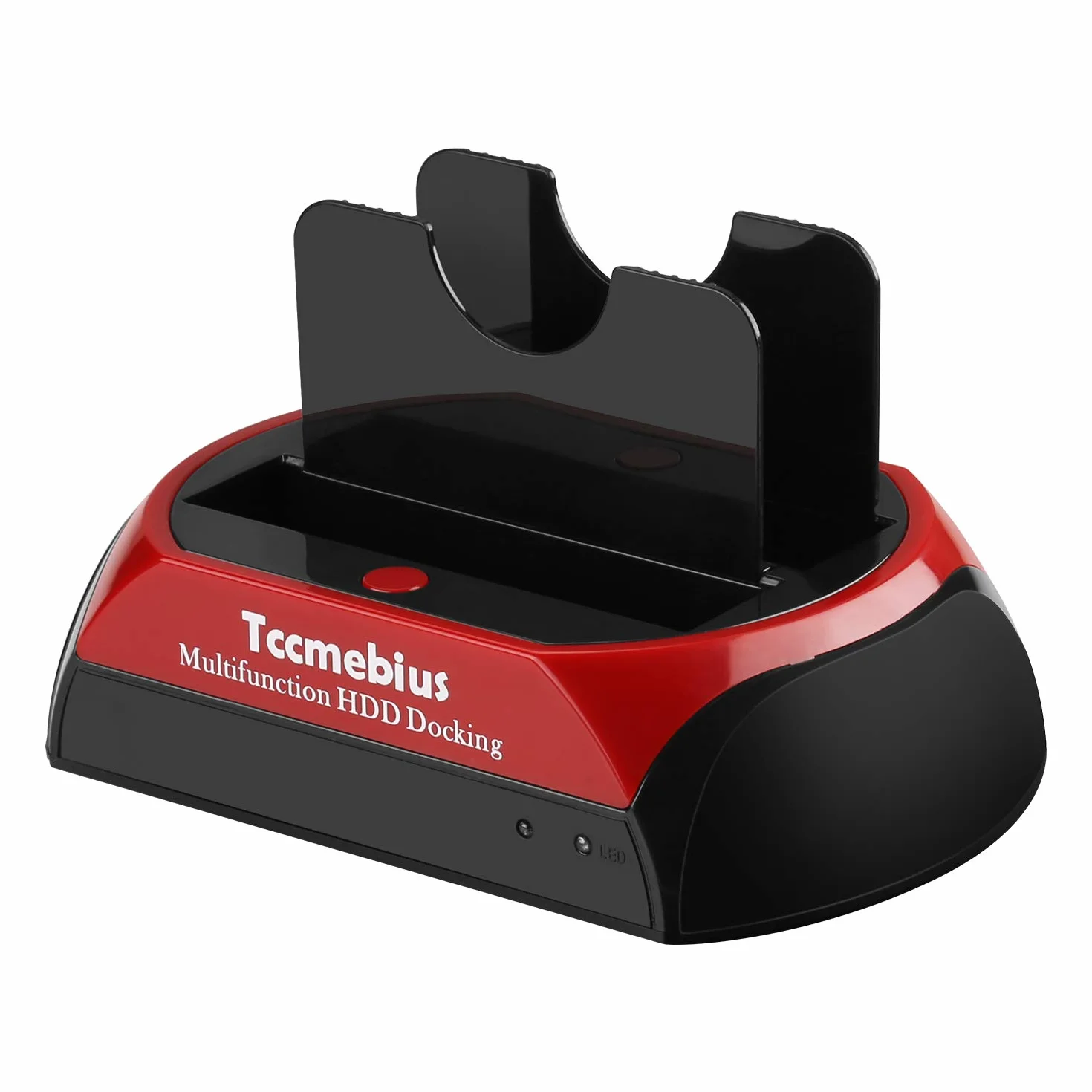 USB 2.0 Estación de Acoplamiento del Disco Duro, TCC-S867-DE USB 2.0 a 2.5 3.5 Pulgadas IDE SATA Doble Ranuras Caja Externa de HDD, para 2.5" 3.5" IDE SATA I/II/III HDD SSD