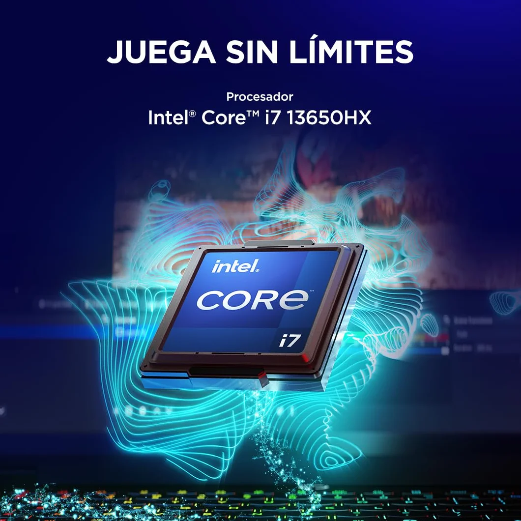 Lenovo Legion 5 Gen 10 - Portátil Gaming IA 15.1" OLED (Intel Core i7-13650HX, NVIDIA GeForce RTX 5060, 32GB RAM, 1TB SSD, 165Hz, Wi-Fi7, Sin Sistema Operativo) QWERTY RGB 24 Zonas Español - Negro