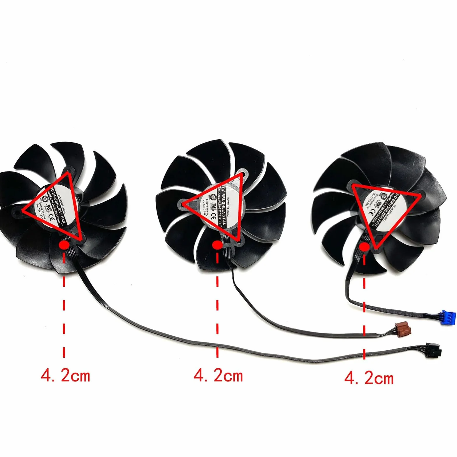Ventilador de refrigeración de tarjeta gráfica PLD09220S12H de 87 mm de repuesto para EVGA GeForce RTX 3070 3080 TI 3090 FTW3 Ultra Gaming Cooler Fan