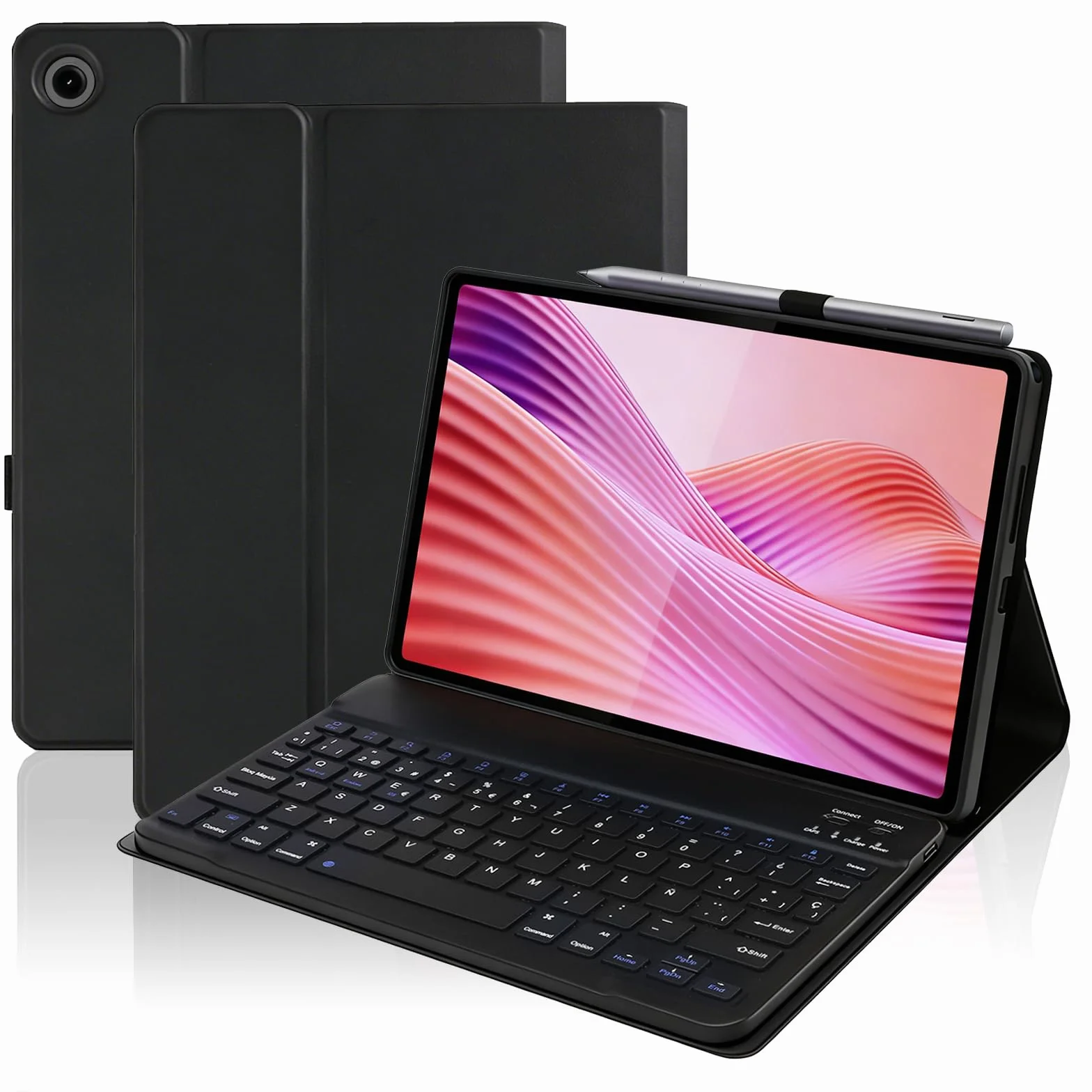 Funda con Teclado para Lenovo Tab 10.1" 2025 TB-311FU TB-311XU | Teclado Bluetooth Inalámbrico Desmontable Magnético, Funda Teclado para Lenovo 10.1 Pulgadas, Español Ñ