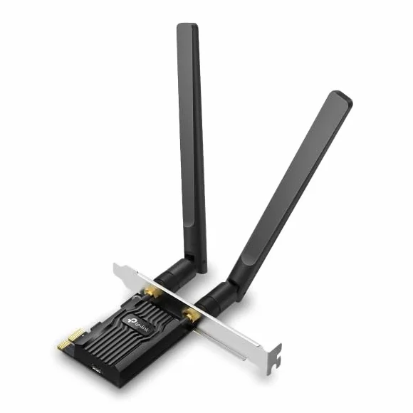TP-Link Archer TX10E PCIe Adaptador WiFi 6 AX900Mbps, Tarjeta de Red para PC Fijo con Bluetooth 5.3, MU-MIMO, OFDMA, WPA3, Doble Antena, Compatible con Windows 10/11