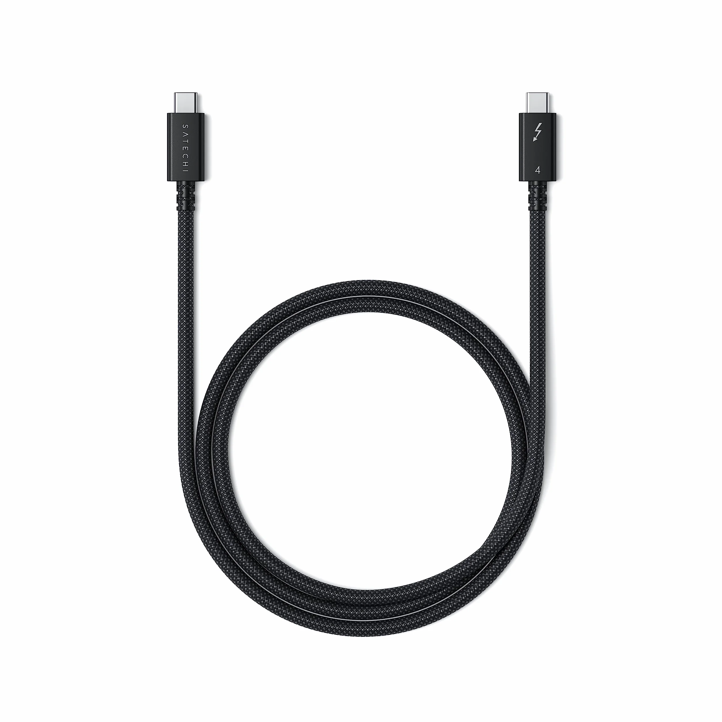 SATECHI Cable Certificado USB C Thunderbolt 4 (1 m) Carga a 240W, Soporta 8K@60Hz, Transferencias de 40Gbps, PCIe, Compatible con Thunderbolt 4/3, USB4, USB-C, MacBook, Hubs, Docking Stations y más