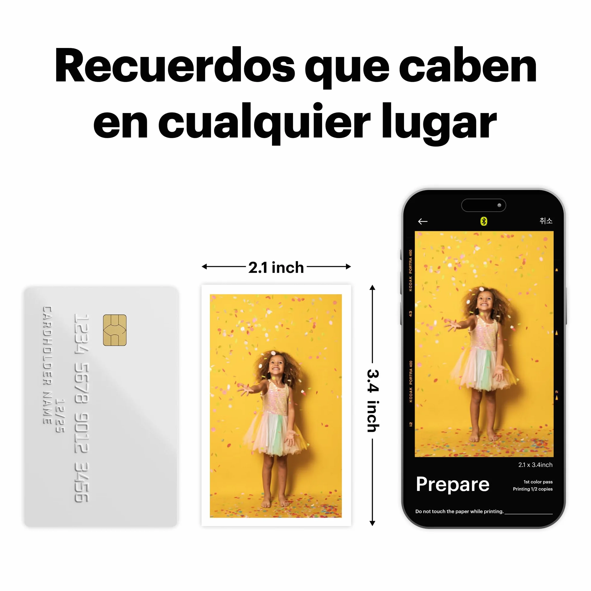 KODAK Mini 2 Retro Impresora Fotográfica 4Pass 54X86mm Bluetooth Blanco