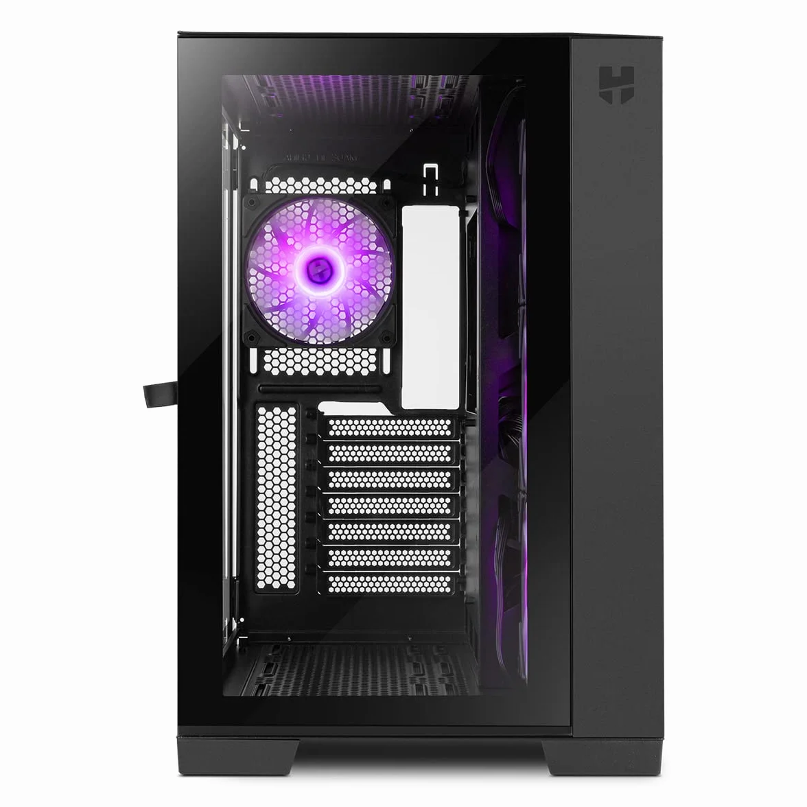 NOX Xtreme Products Hummer Astra – Semitorre ATX/Micro ATX con Cristal Templado, Ventiladores EASYLINK LED ARGB, hasta 10 Ventiladores, Soporta Gráficas Grandes, USB 3.0, Negro
