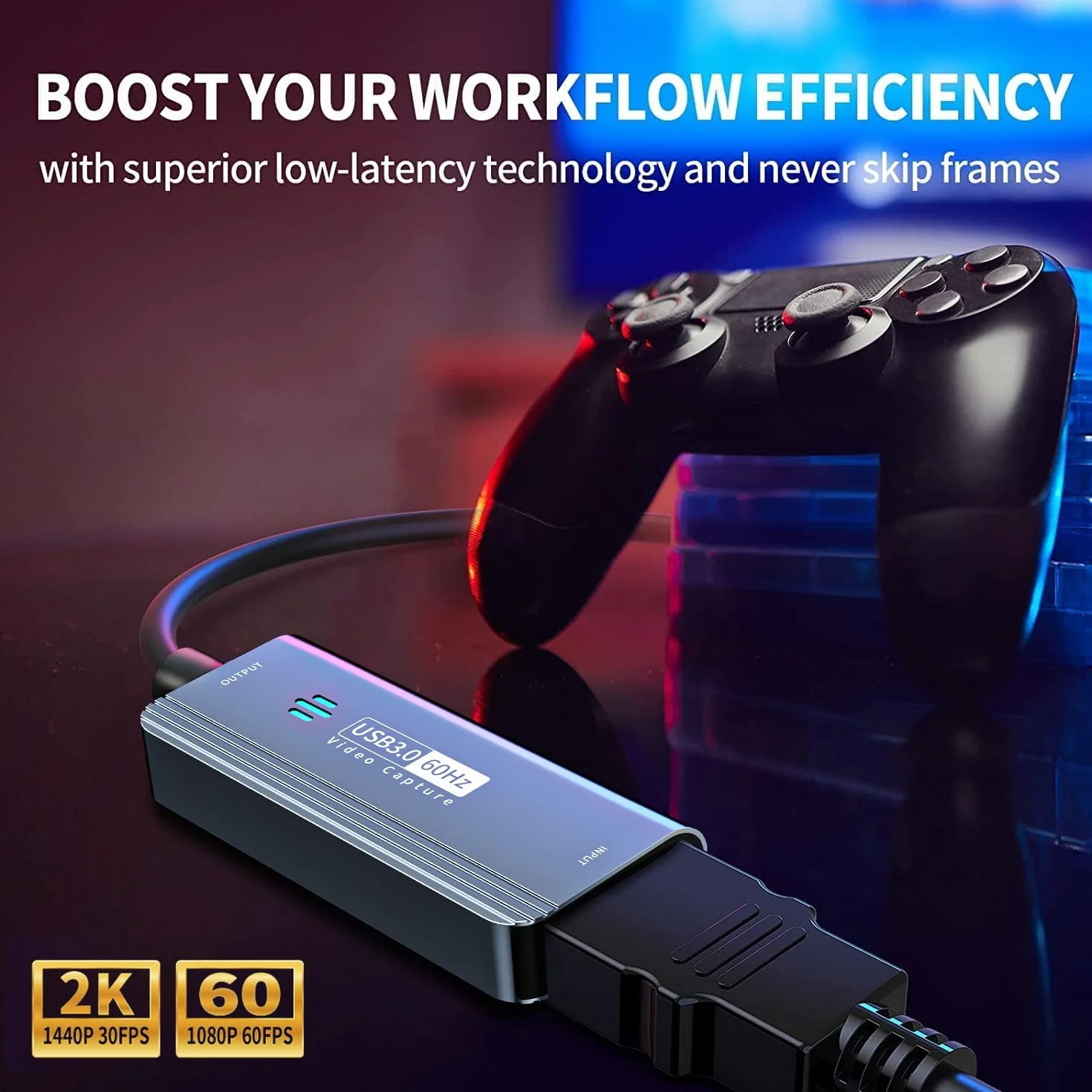capturadora Video Papeaso, capturadora 4K HDMI a USB/USB C 3.0, Dispositivo de Captura de Video 1080P 60FPS, para transmisión, enseñanza, Juegos, videoconferencia o transmisión en Vivo