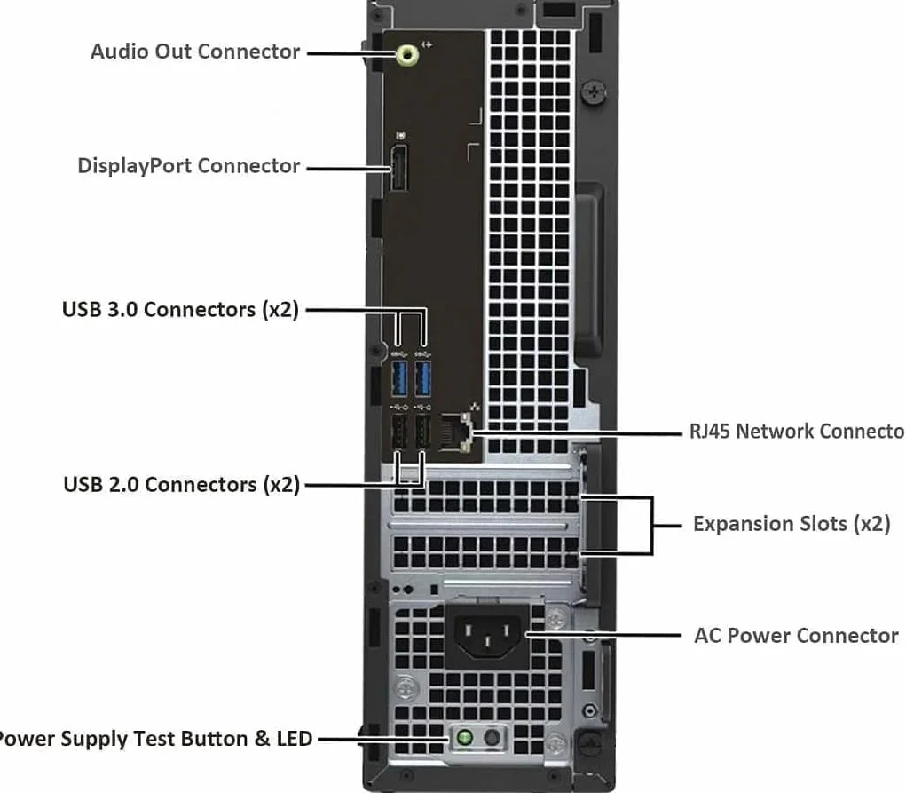 Dell Optiplex 3040 SFF - Ordenador de sobremesa (Intel Core i5-6500, 8 GB de RAM, disco duro de 500 GB, WiFi, Bluetooth, teclado QWERTY de EE.UU., Windows 11 Pro (reacondicionado)