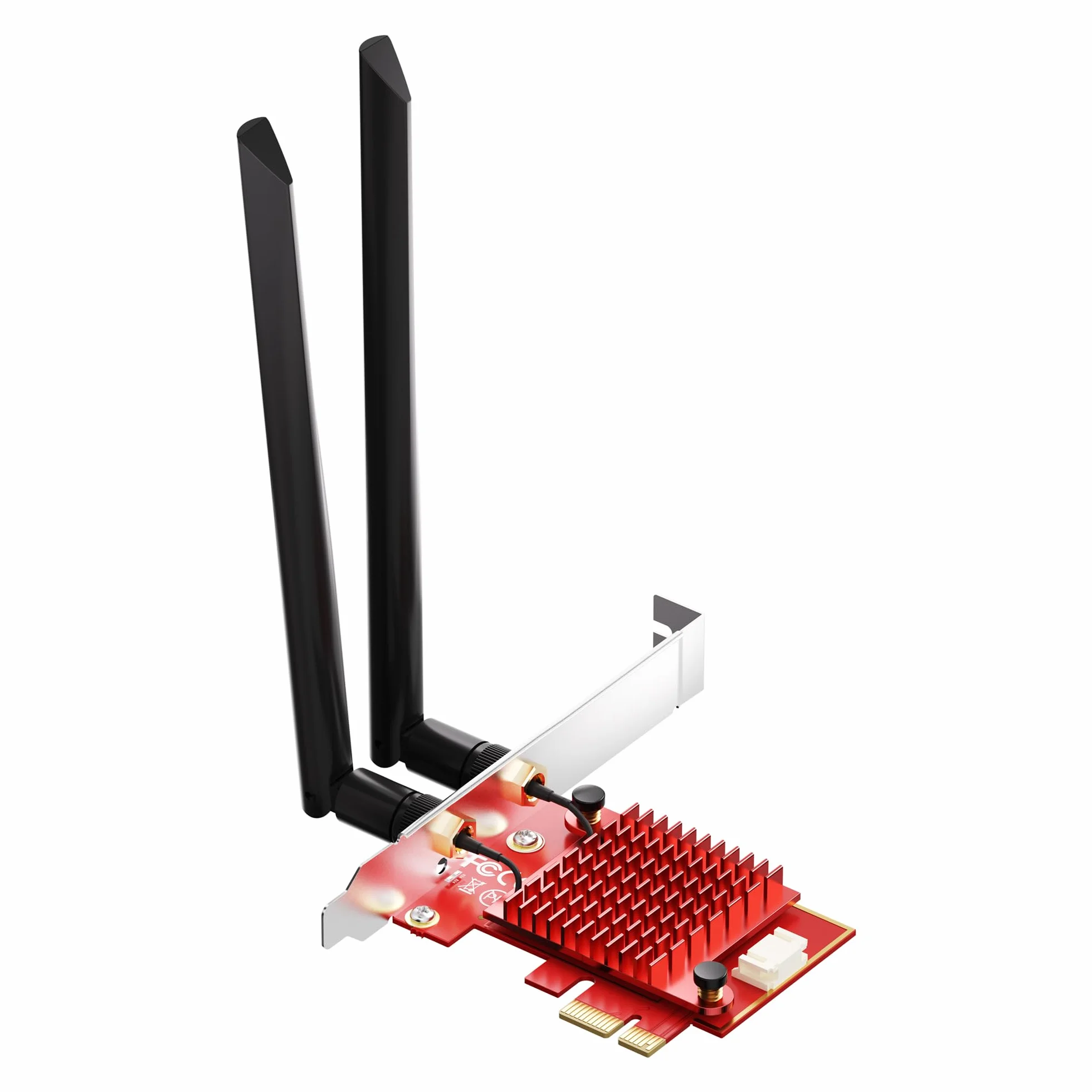 Tarjeta PCIe WiFi 6E para juegos, chip Intel AX210, 5400 Mbps Tri-Band (2,4/5/6 GHz), Bluetooth 5.3, latencia ultra baja para Windows 10/11, PC de escritorio Adaptador WiFi