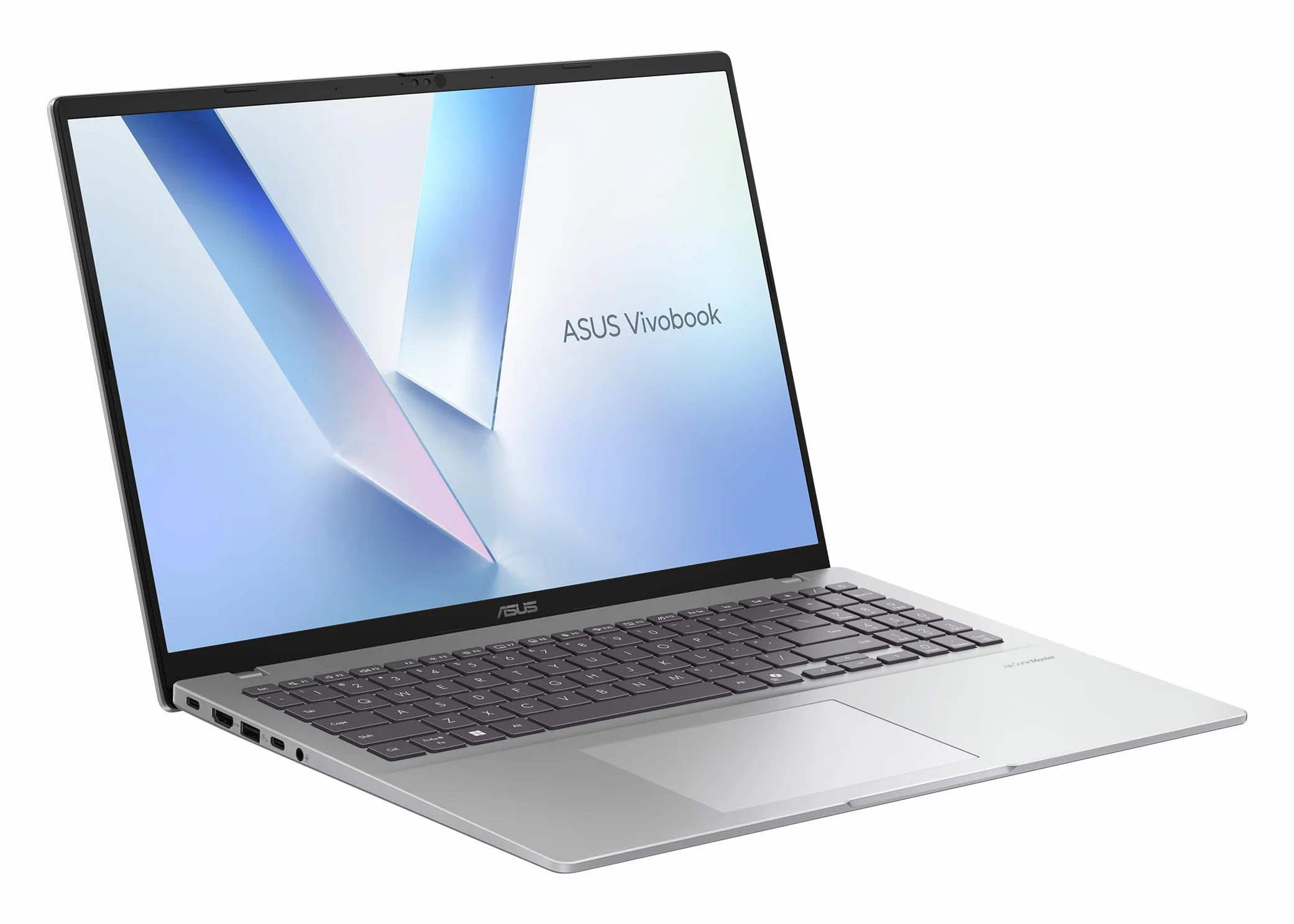 ASUS Vivobook 16 M1607KA-MB171W Copilot+ PC - Ordenador Portátil WUXGA (AMD Ryzen AI 5 330, 16GB RAM, 512GB SSD, Radeon 820M, Windows 11 Home) Plata Fría - Tec. QWERTY ESP