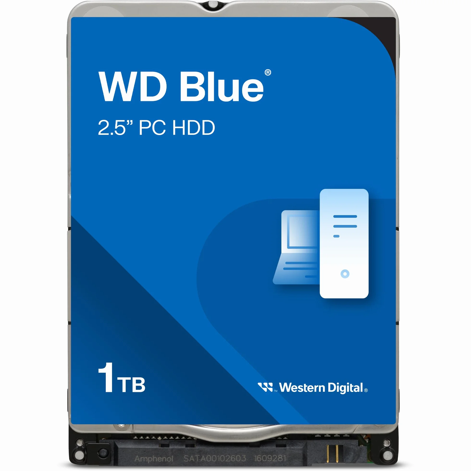 WD Blue 1TB para Portátil, Disco Duro Interno 2,5” - 5400 RPM, SATA 6 GB/s, 128 MB caché