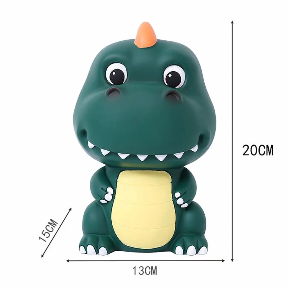 Hucha Infantil Personalizada Dinosaurio Grande Caja Fuerte Pequeña Dinero Bank Regalos Decoraciones