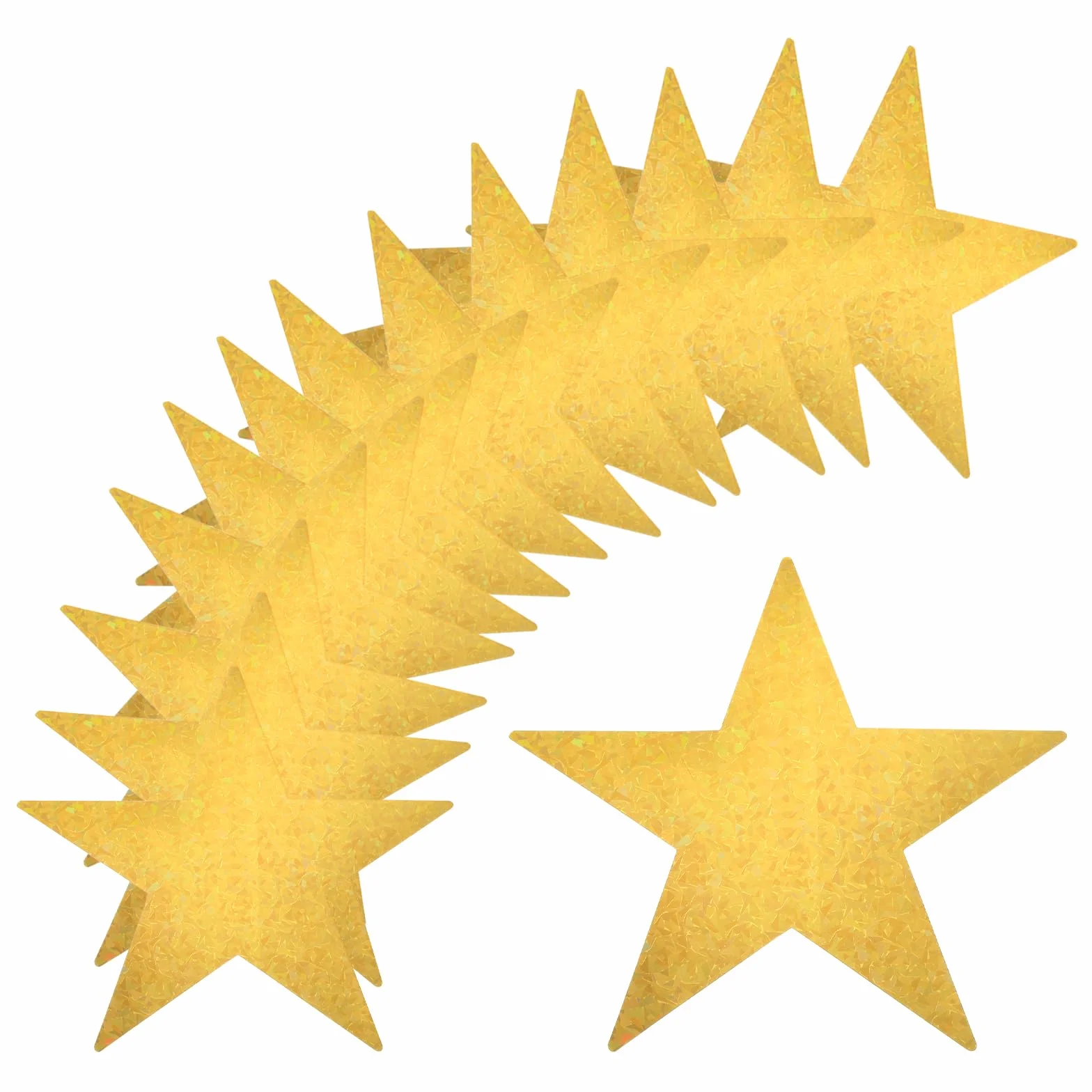 QUARKZMAN 36 Piezas Estrellas Doradas Decoración Papel 11 Pulgadas