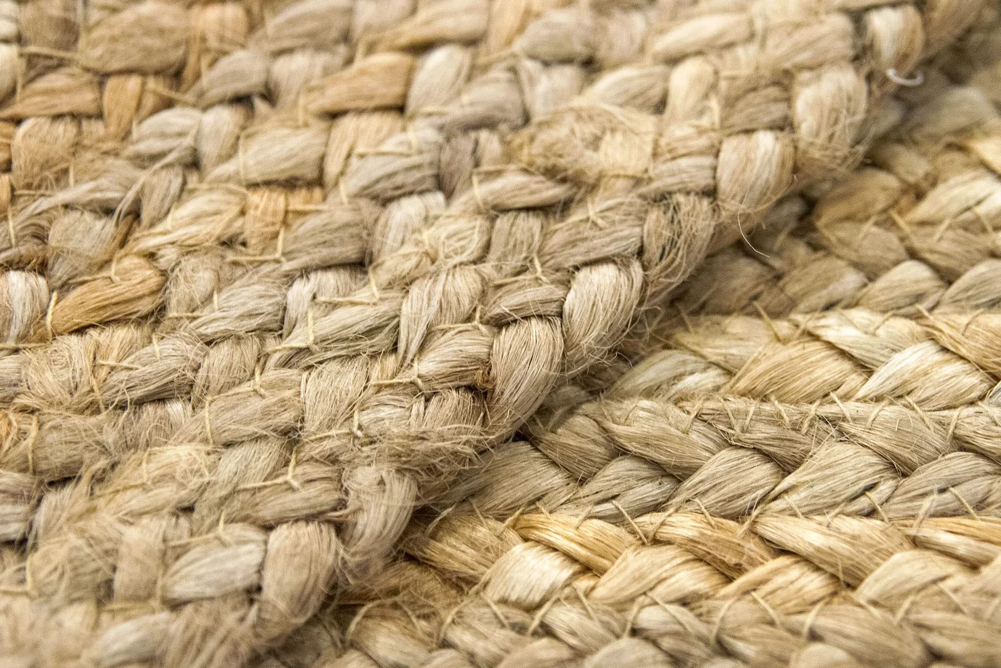 HAMID Alfombra Yute Alhambra Natural 100% Fibra de Yute Trenzado a Mano (60x110cm)