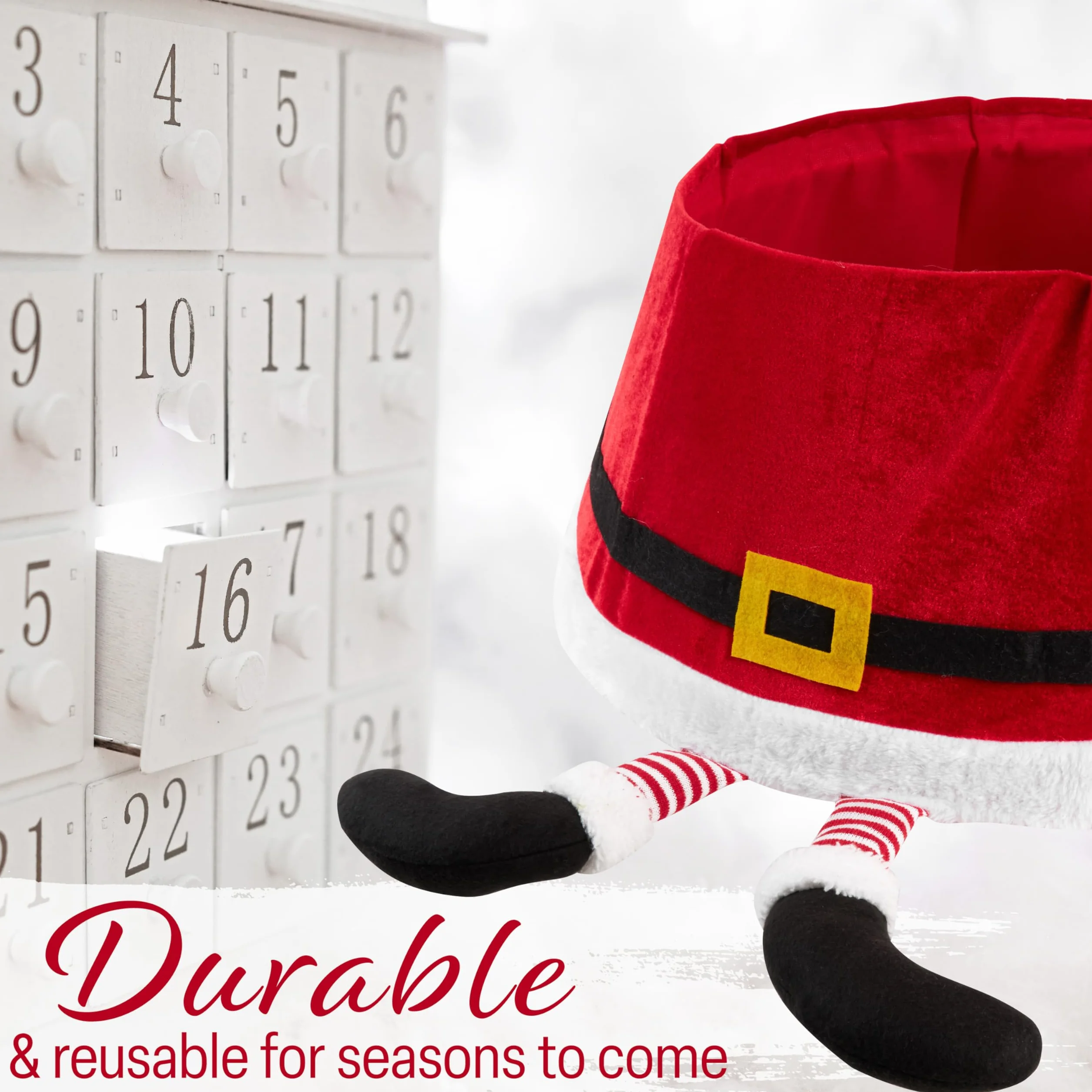 Deco Express Falda de Árbol de Navidad Cubre Arbol Navidad 42x56 cm Varios Diseños