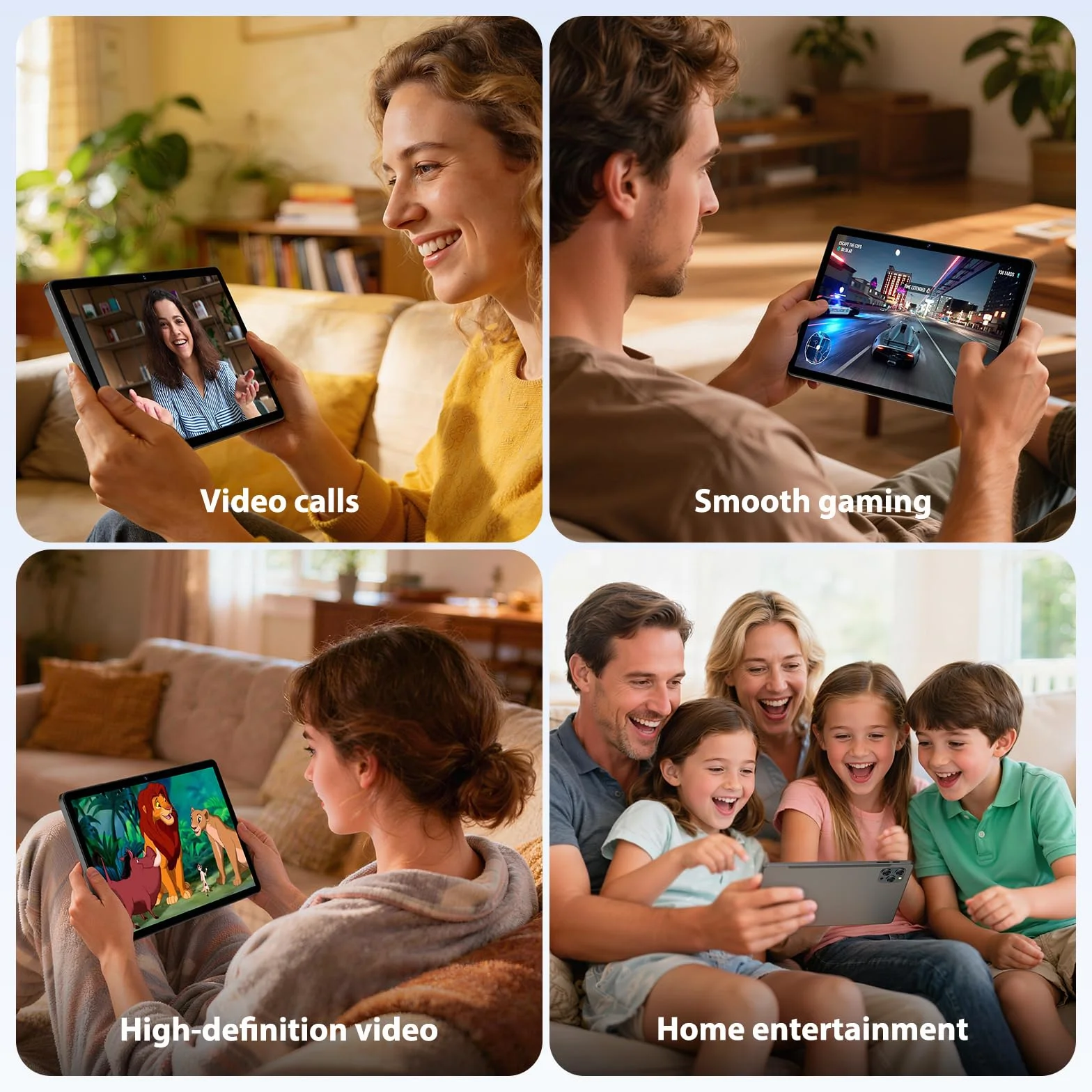 Tablet 11 Pulgadas Android 16 con 36GB RAM+512GB ROM (2TB TF), 4G LTE & 5G WiFi, Octa-Core 2.0GHz, 8000mAh, 13MP+8MP, Widevine L1,Gemini AI, GPS, BT 5.0, Tablet con Teclado, Gris