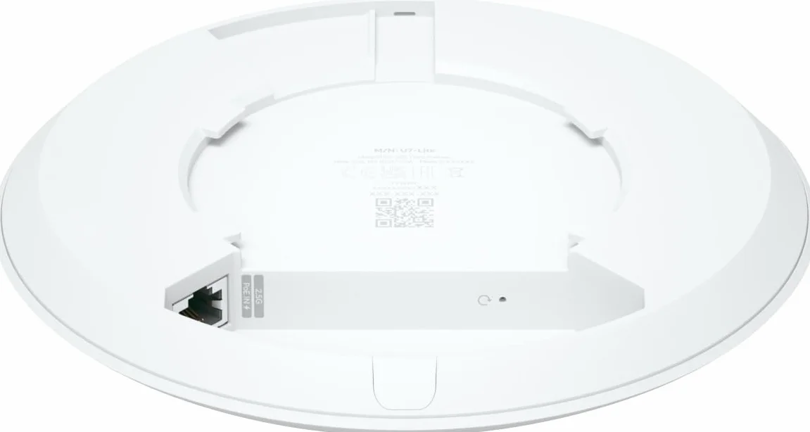 Ubiquiti U7 Lite Punto de Acceso WiFi 7 con 4 Flujos Espaciales y Enlace Ascendente de 2.5GbE PoE