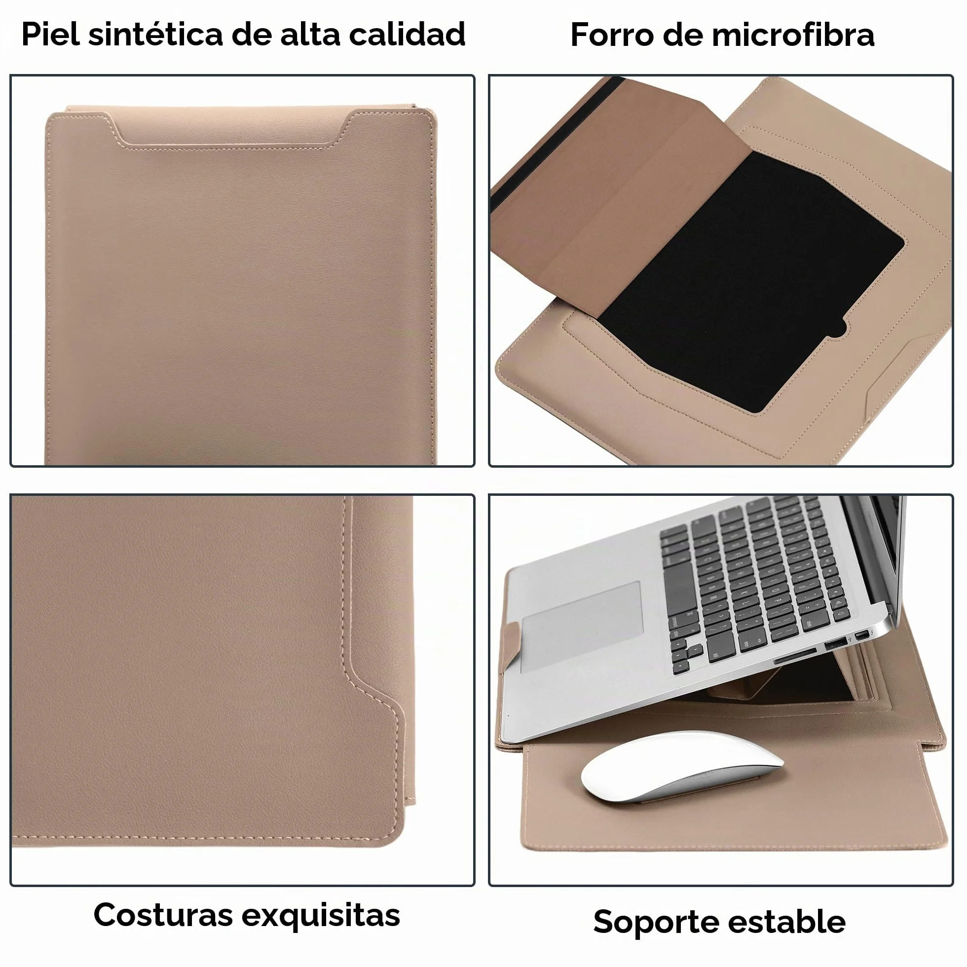 13-14 Pulgadas Funda Protectora Portátil, Soporte (Amarillo) | Laptop Funda Delgada para Mac Neo 13" 2026, Mac Air 13" (2026-2018),Mac Pro 13-14" (2026-2020), Bolsa Cargador Incluida