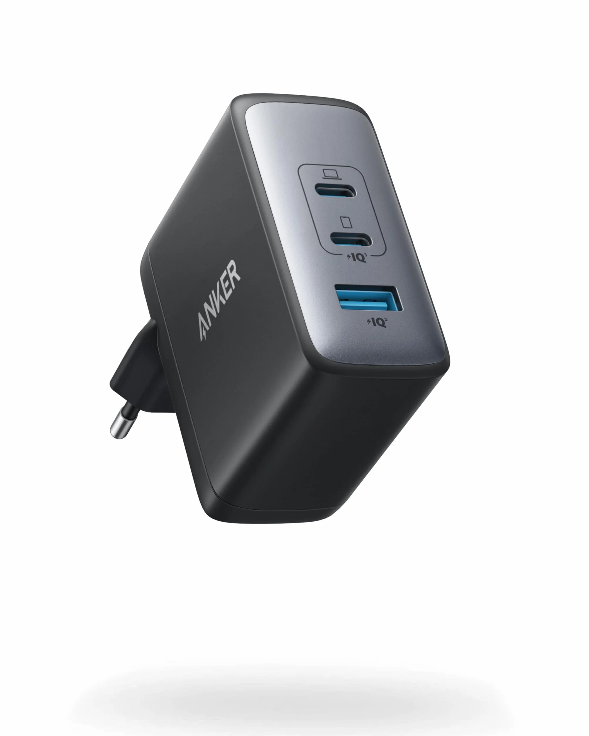 Anker Cargador USB C Carga Rapida 100W 736 (Nano II), Cargador Compacto con 3 Puertos, Ideal para MacBook Pro/Air, Google Pixelbook, DELL XPS, iPad Pro, Galaxy S22/S20, iPhone 17/16/15/14 Pro,y más.