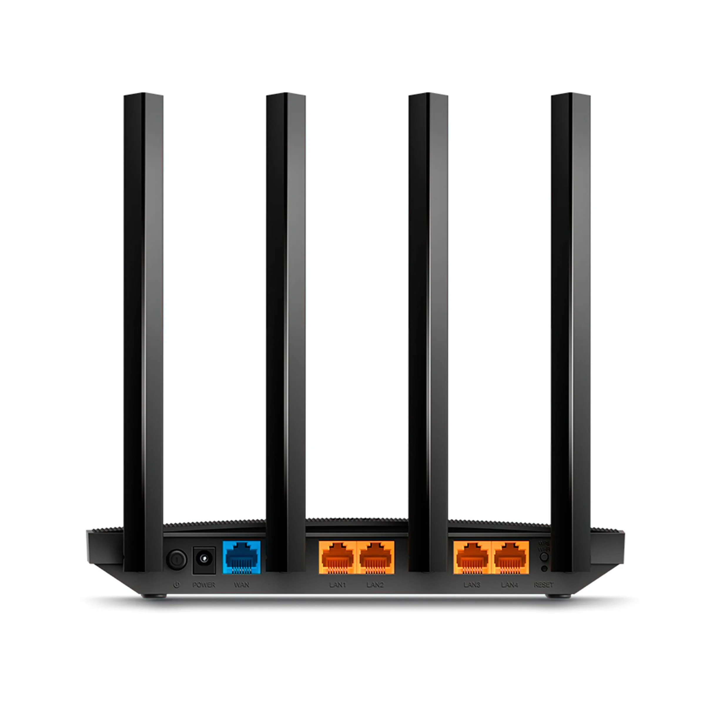 TP-Link Archer C6 - AC1200 Router WiFi, Doble Banda (5GHz/2.4GHz), 5xPuertos Gigabit, 4xAntenas Externas, MU-MIMO, WPA3, Modo Punto de Acceso, Tecnología OneMesh, Color Negro